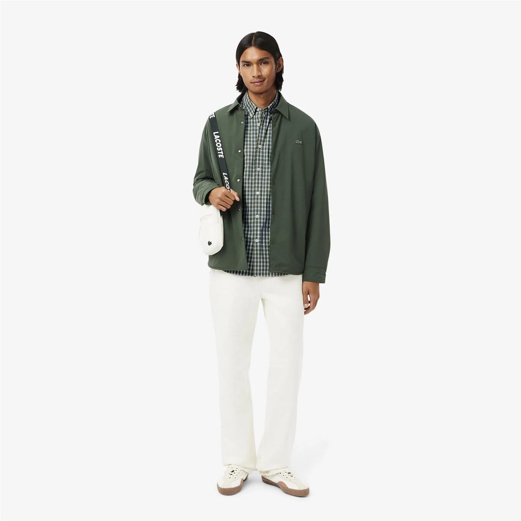 Lacoste Fit Plaid Poplin Shirt - Image 5