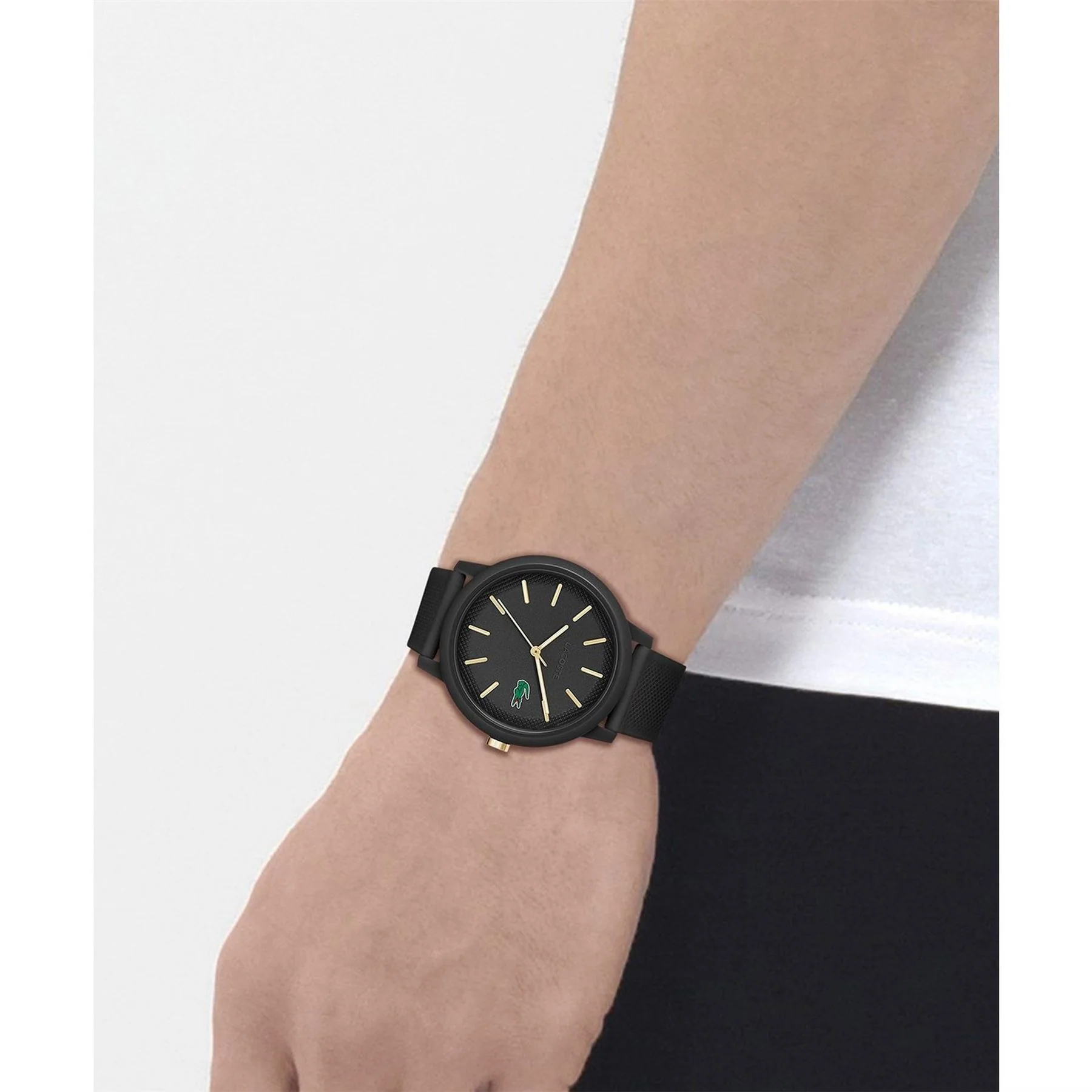 Lacoste Men’s Black Silicone Strap Watch - Image 4