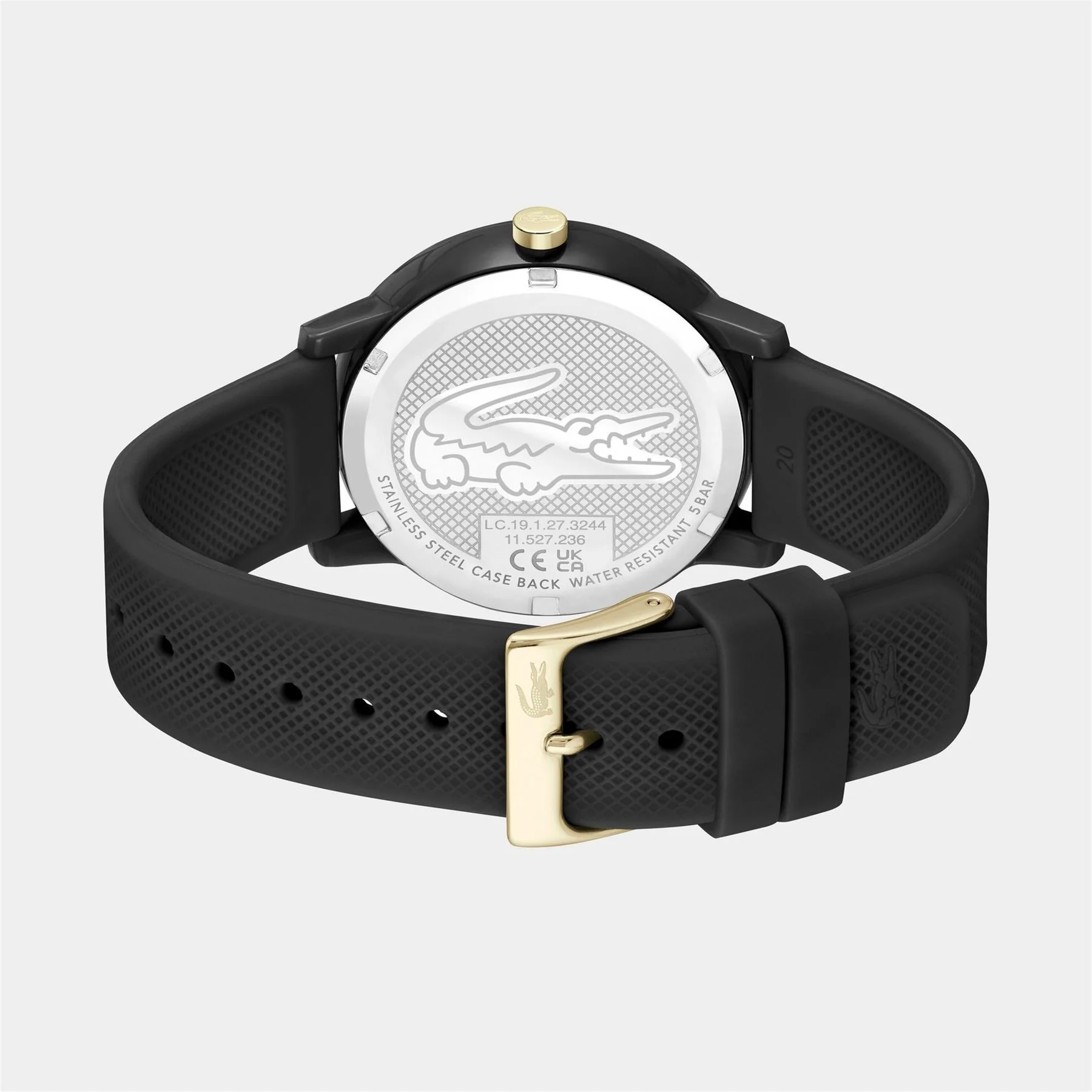 Lacoste Men’s Black Silicone Strap Watch - Image 3