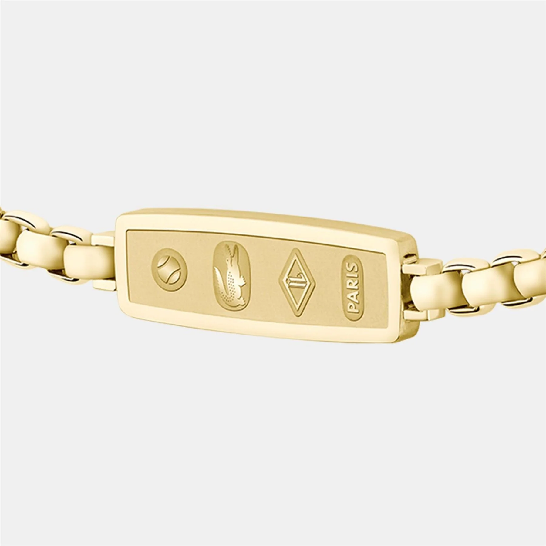 Lacoste Mens District Gold Ip Reversible Pendant Bracelet - Image 3