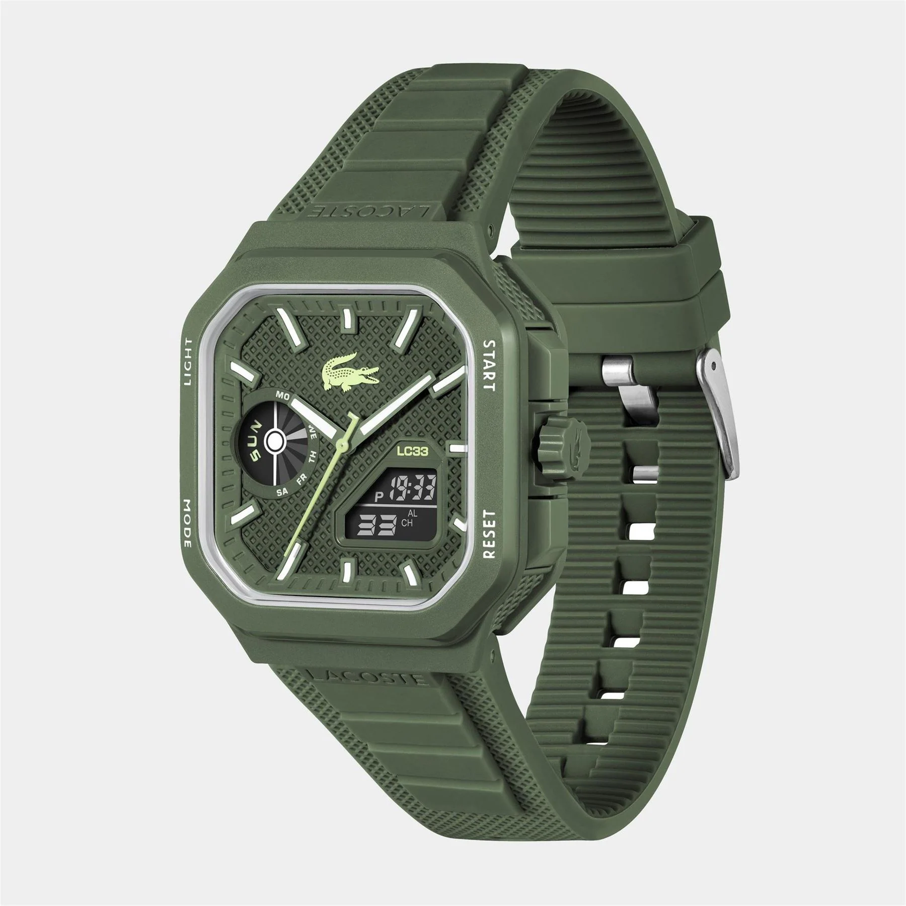 Lacoste Mens Lc33 Silicone Analog Digital Watch - Image 11