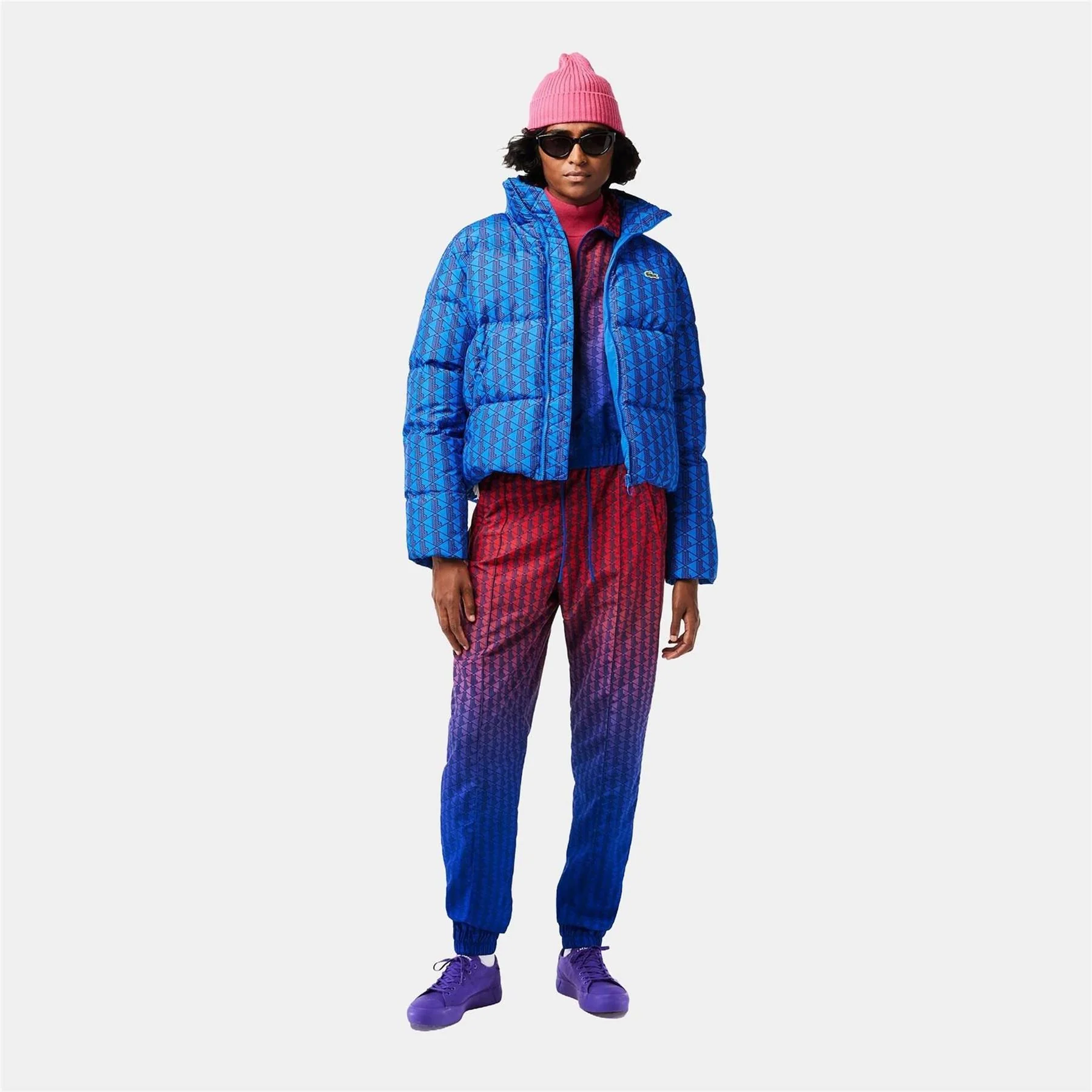 Lacoste Monogram Print Puffer Jacket - Image 3