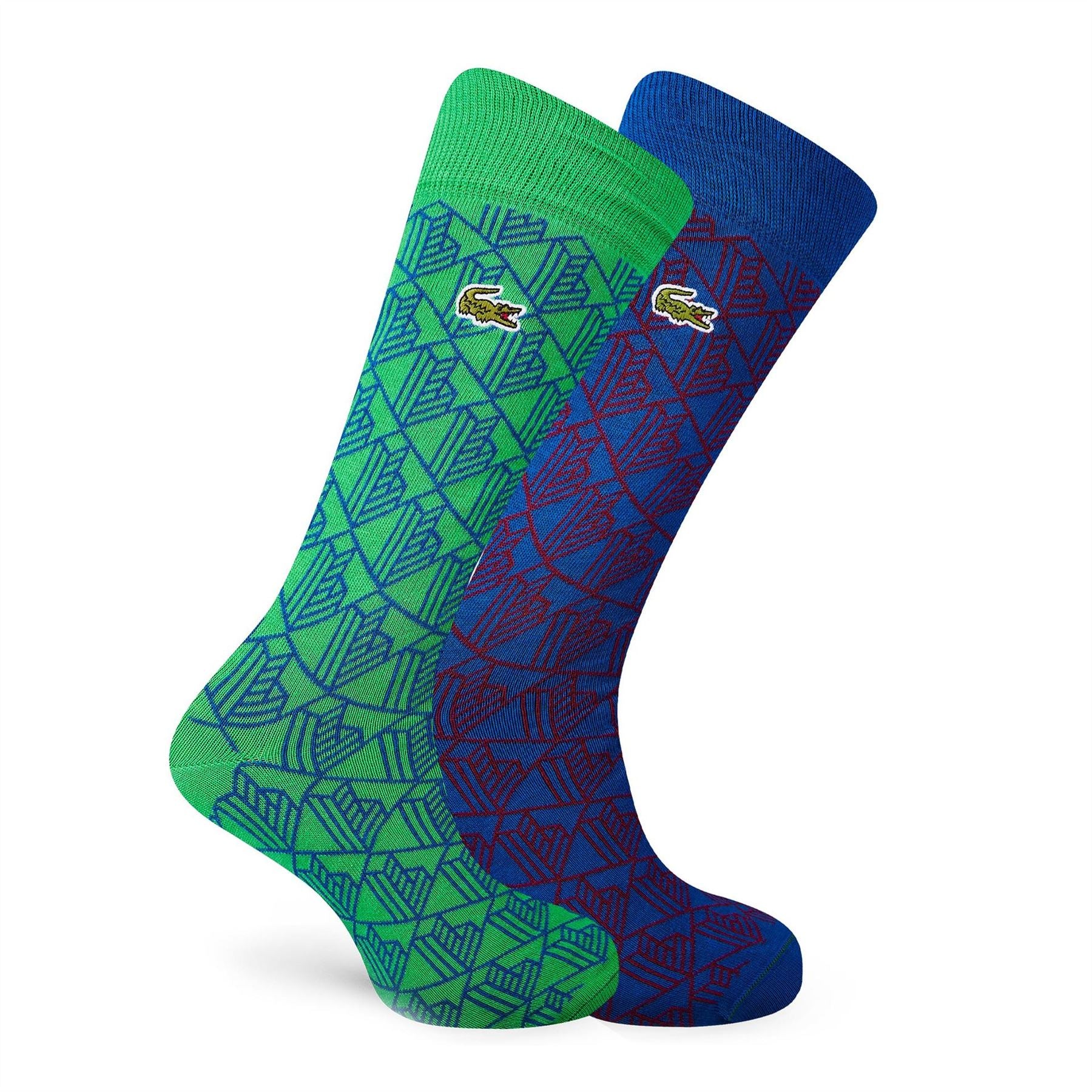 Lacoste Pack Monogram Jacquard Socks