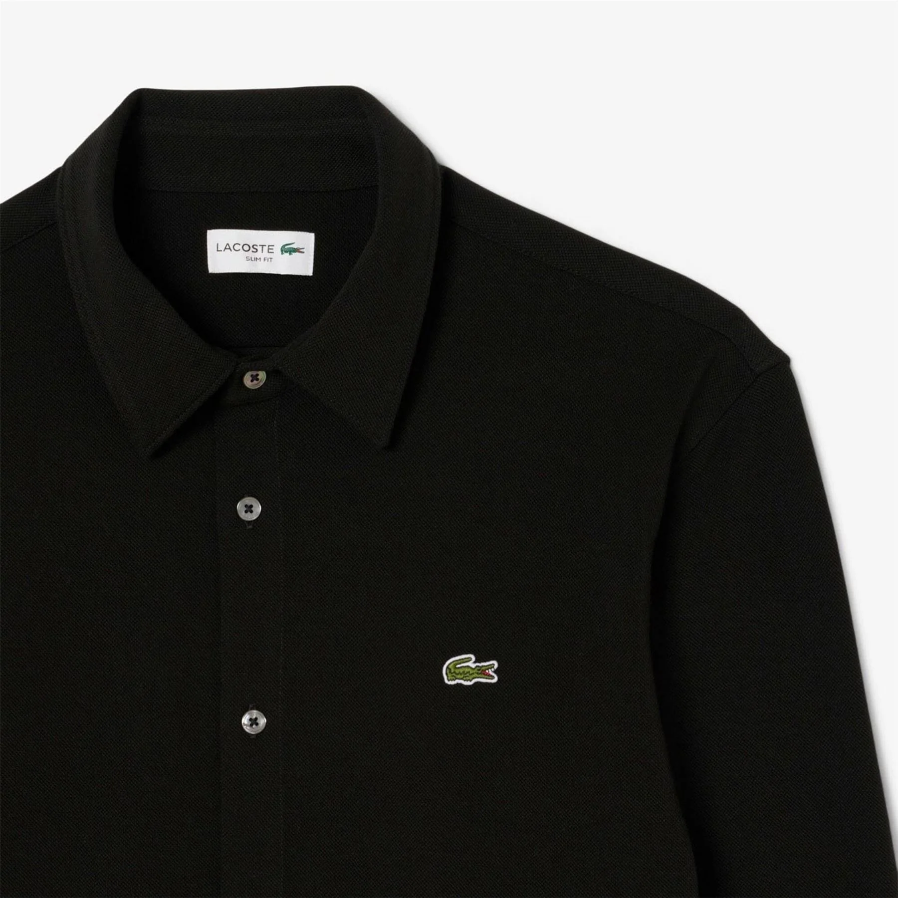 Lacoste Long Sleeve Plain Shirt - Image 6