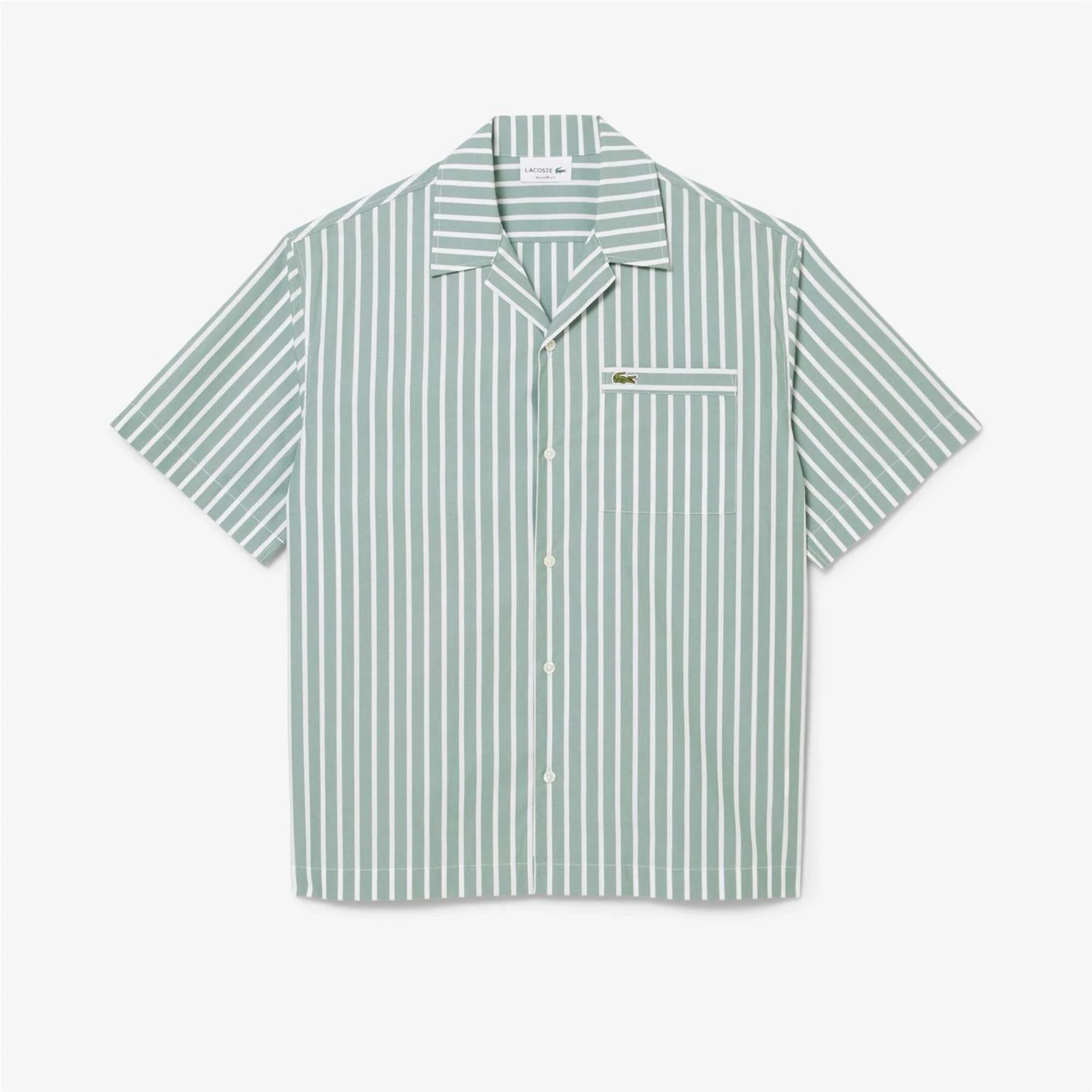 Lacoste Short Sleeve Striped Patterned Shirt - Image 4