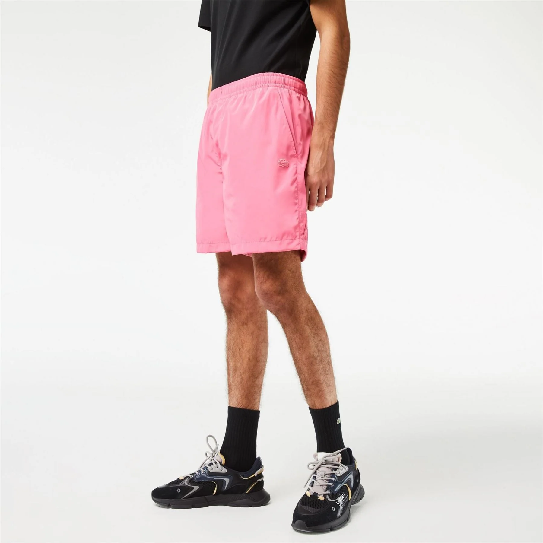 Lacoste Showerproof Woven Tracksuit Shorts - Image 2