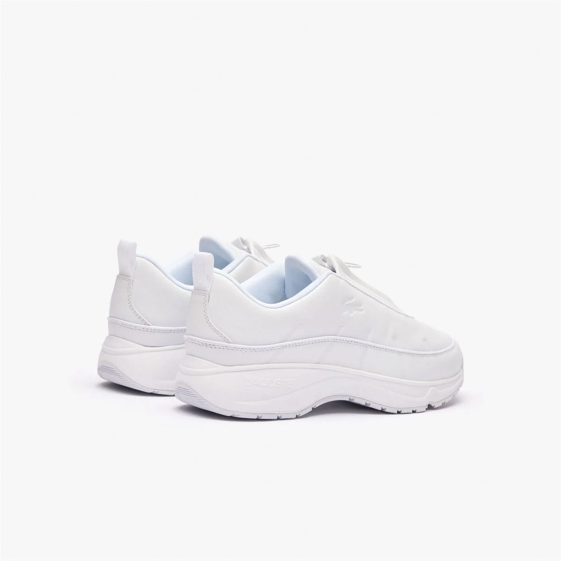 Lacoste Zip Og Leather Trainers - Image 3