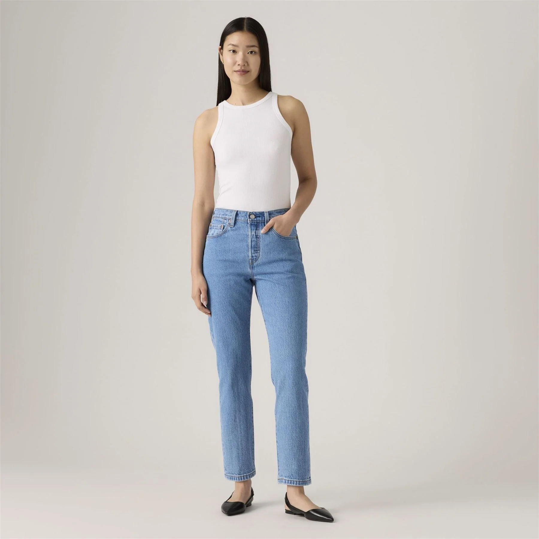 Levis 501 Crop Long Live The Queen - Image 3