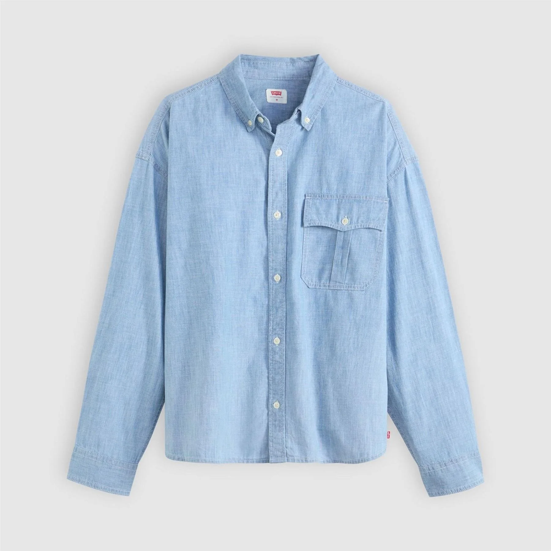Levis Cropped Long Sleeve Denim Shirt