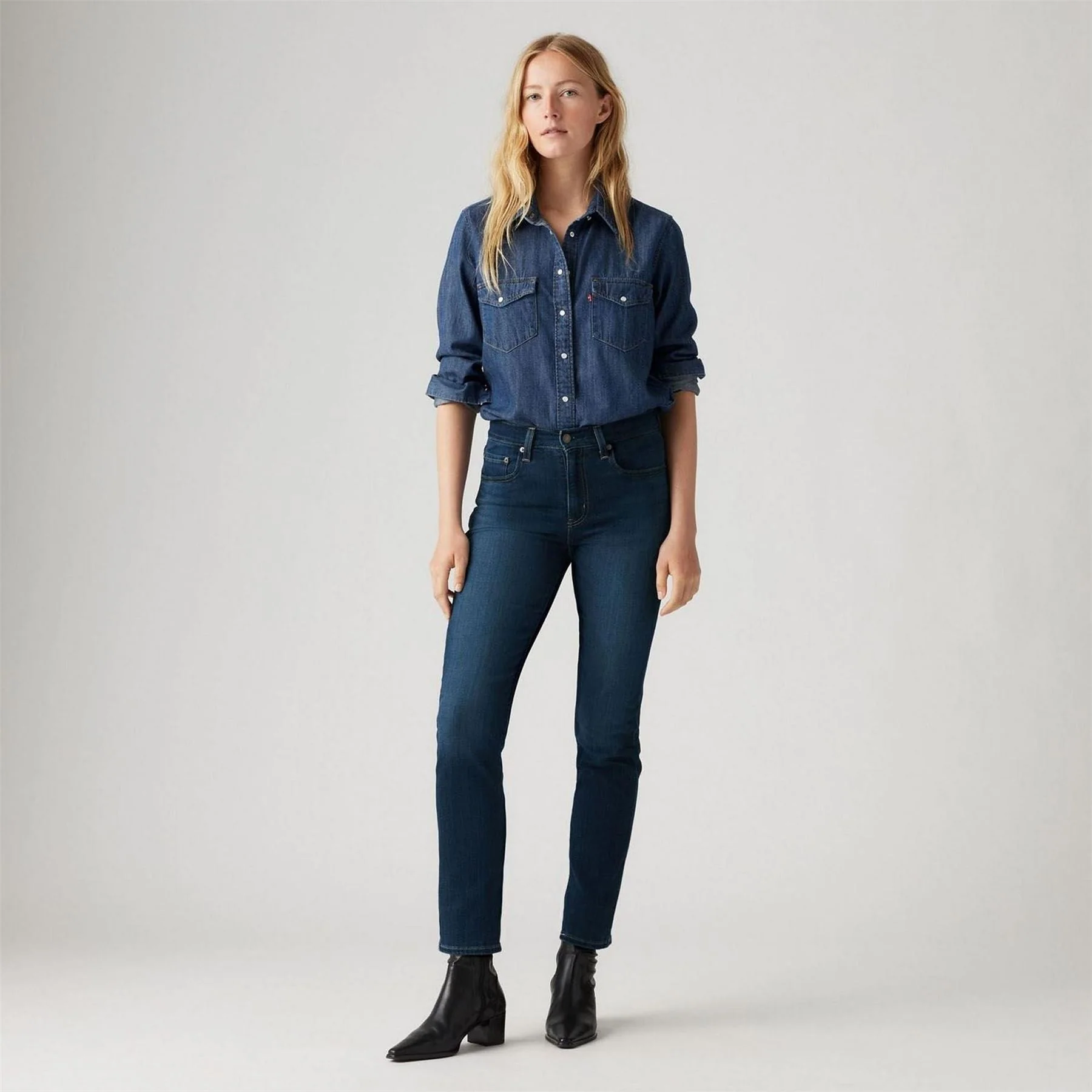 Levis 724 High Rise Straight Fit Jeans - Image 3