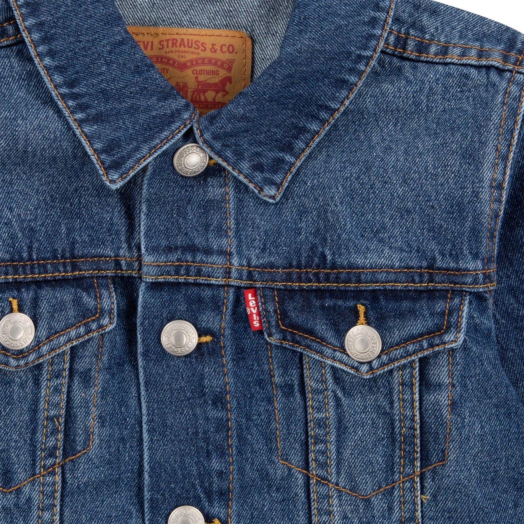 Levis Kids Trucker Cotton Long Sleeve Denim Jacket - Image 5