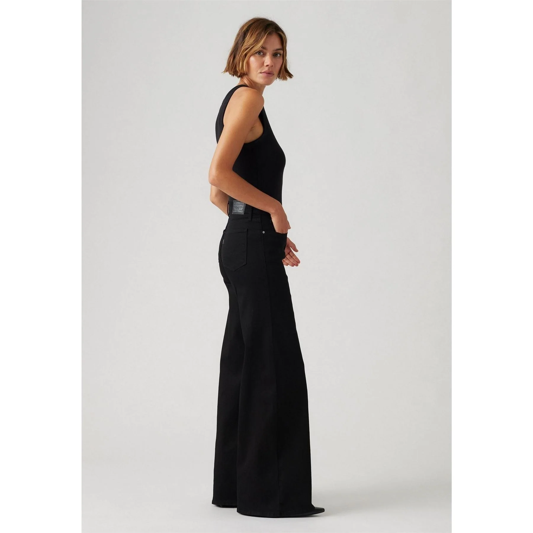 Levis Shaping Wide Leg Soft Blac - Image 4