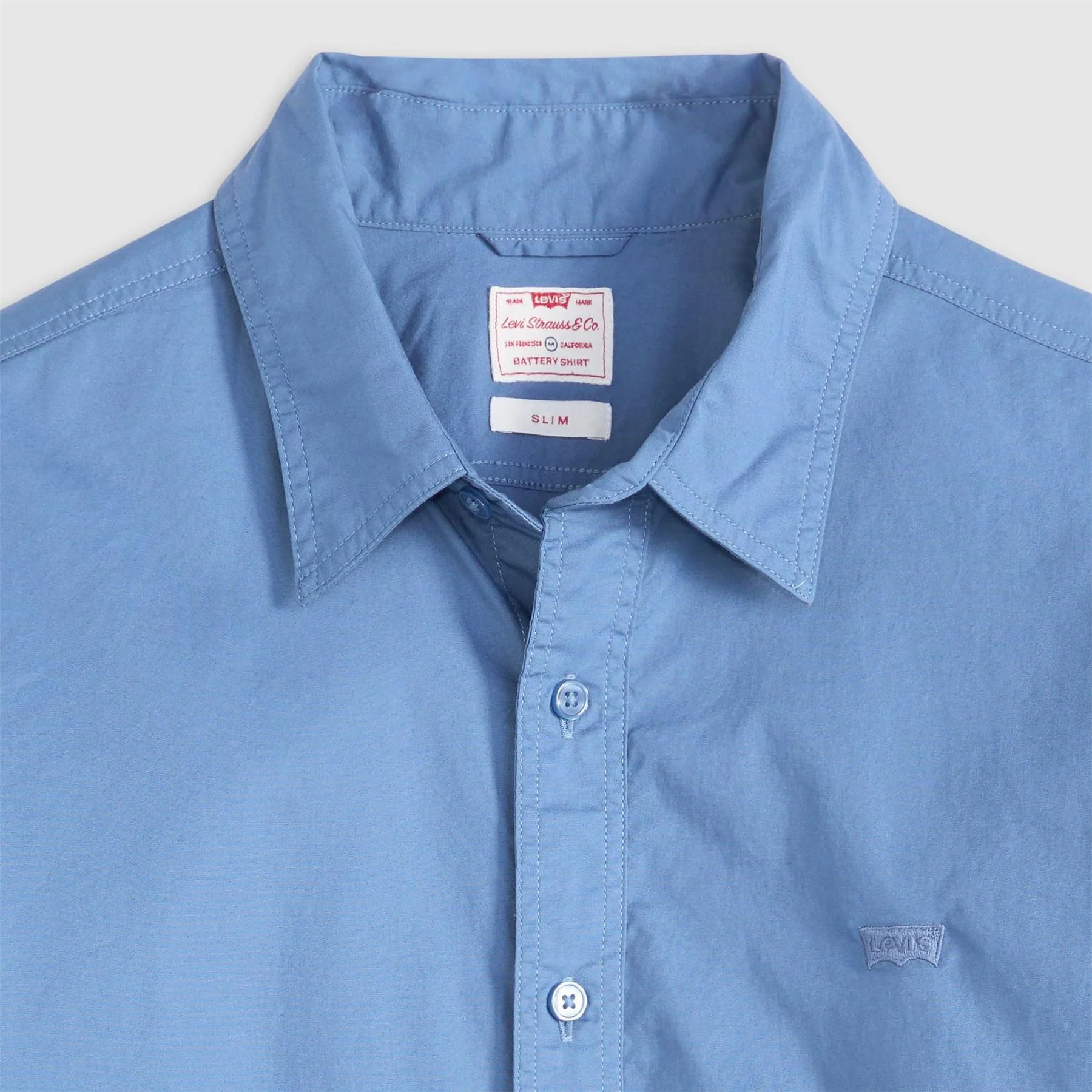 Levis Plain Long Sleeve Slim FiT-Shirt - Image 6