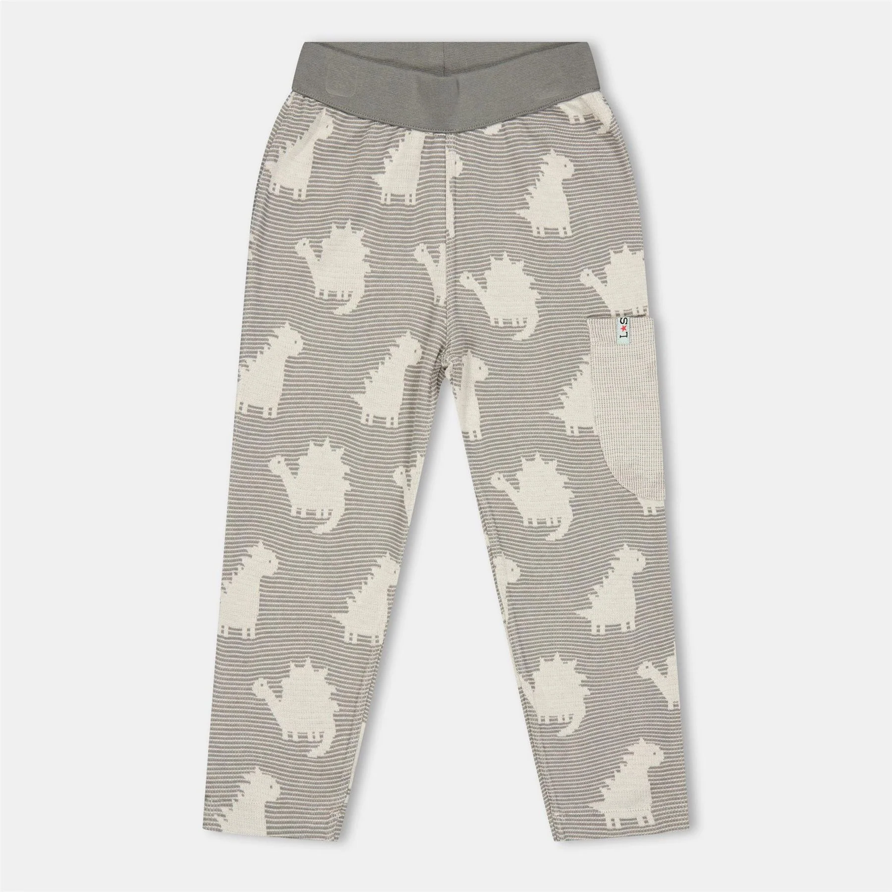 Lilly and Sid Dino Closed Hem Fleece Joggers
