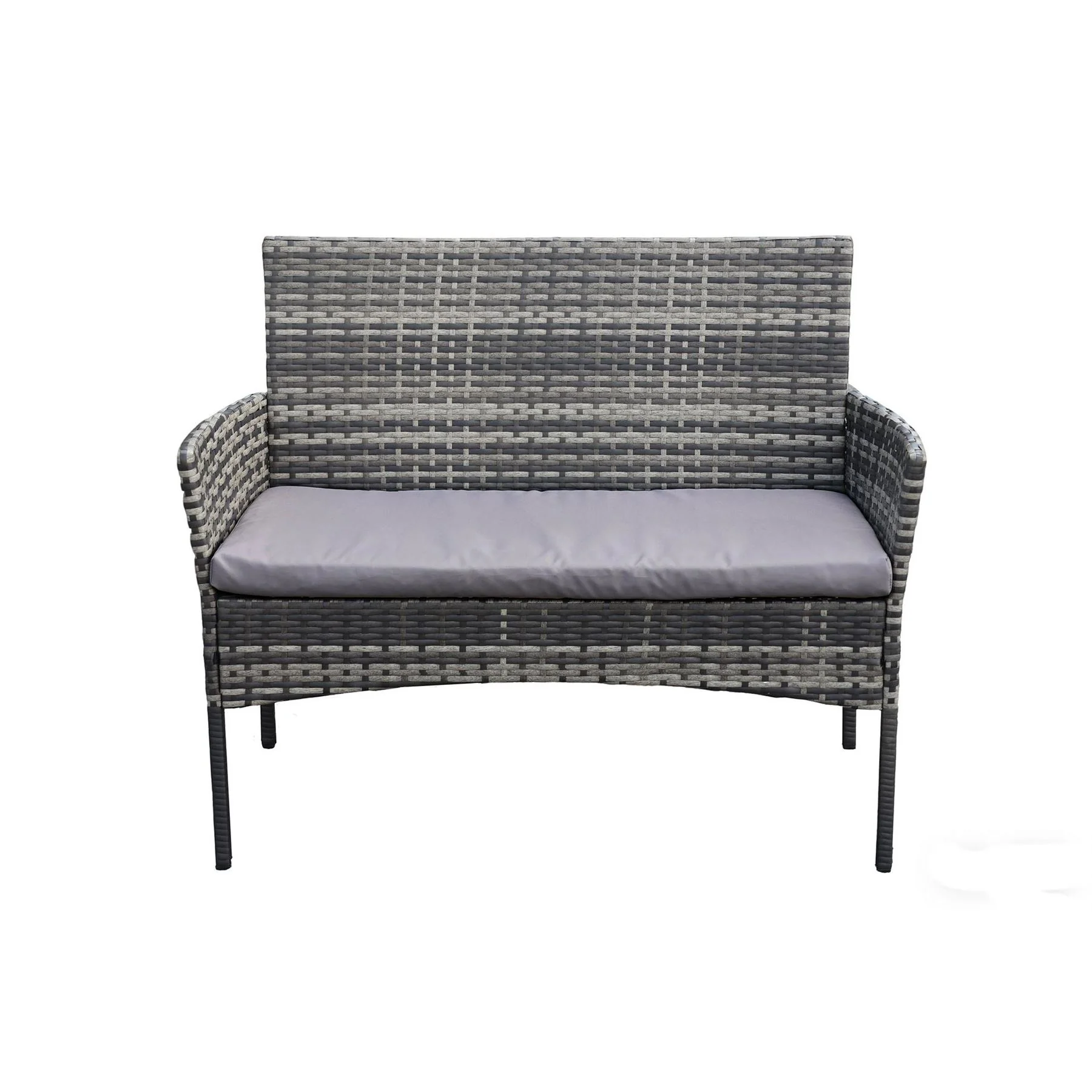 Linea Piece Rattan Weather Resistant Glass Top Garden Dining Set - Image 3