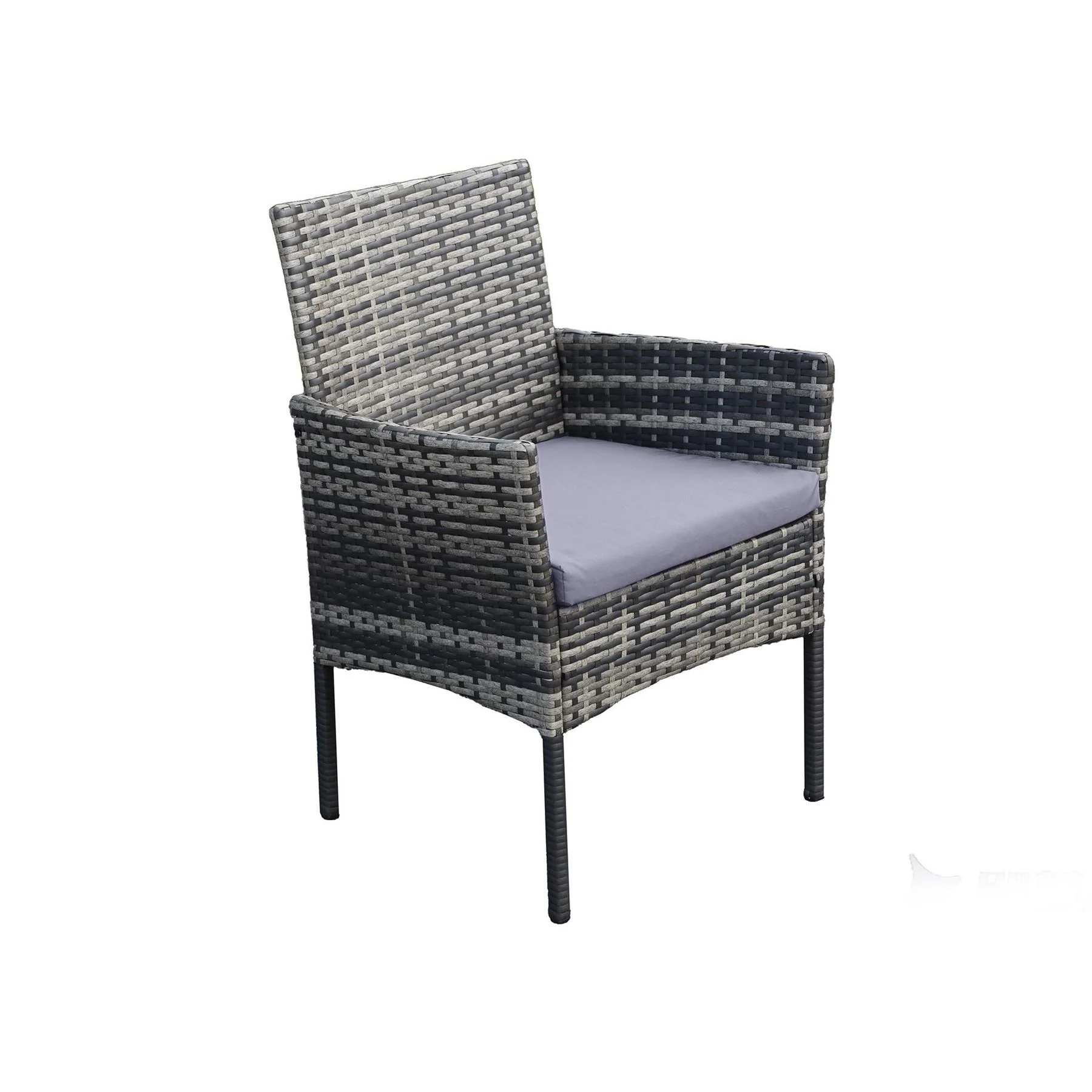 Linea Piece Rattan Weather Resistant Glass Top Garden Dining Set - Image 4