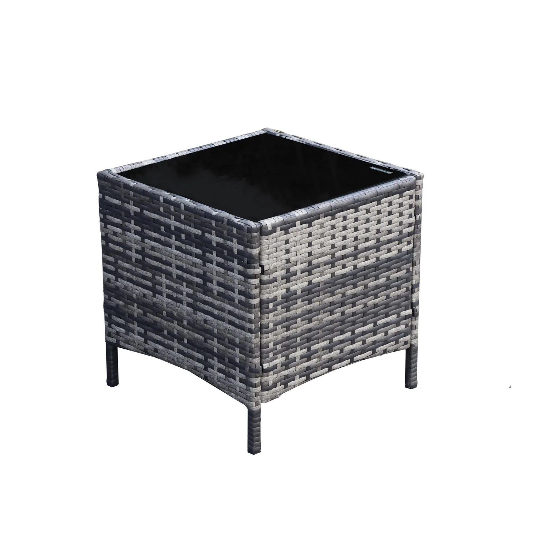 Linea Piece Rattan Weather Resistant Glass Top Garden Dining Set - Image 4