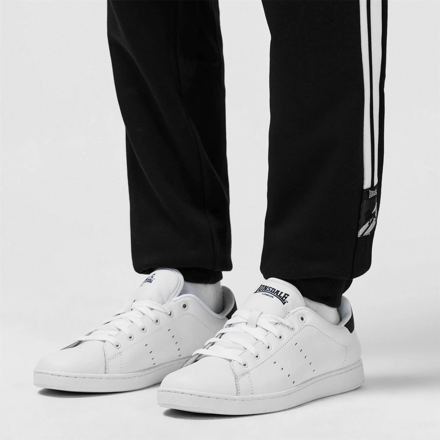 Lonsdale Mens Leyton Leather Trainers - Image 8