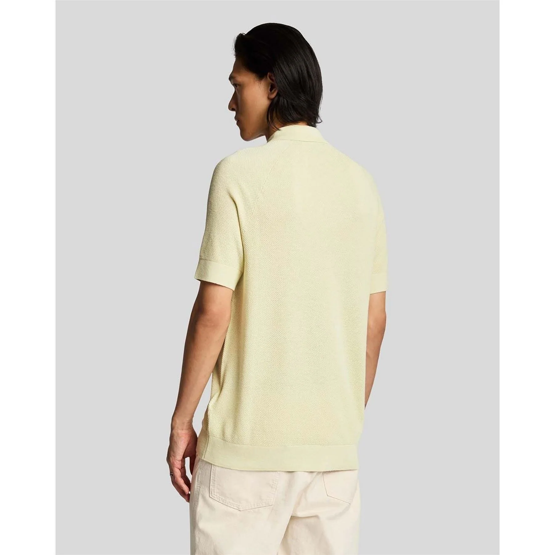 Lyle and Scott Blend Knitted Polo Shirt - Image 4