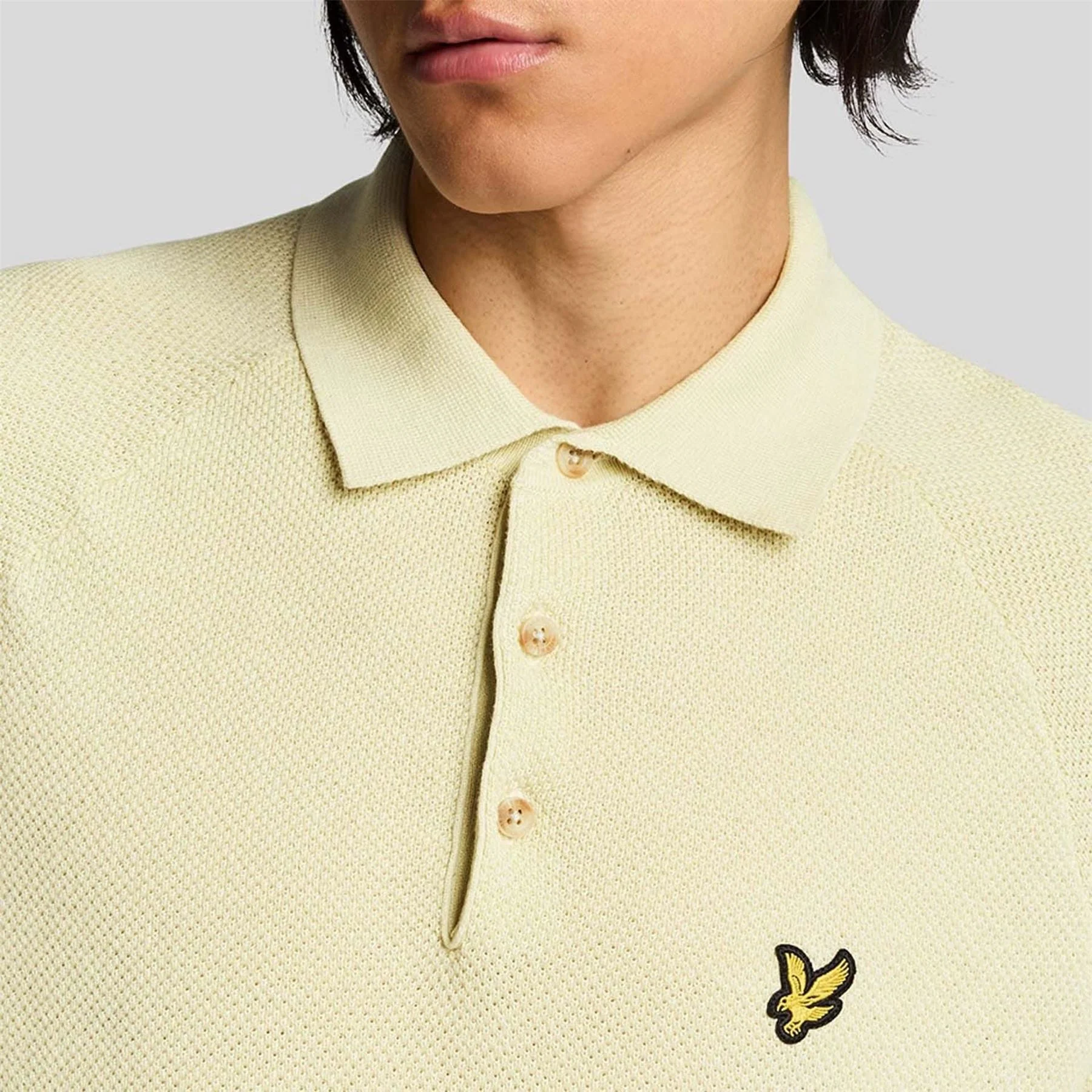 Lyle and Scott Blend Knitted Polo Shirt - Image 5