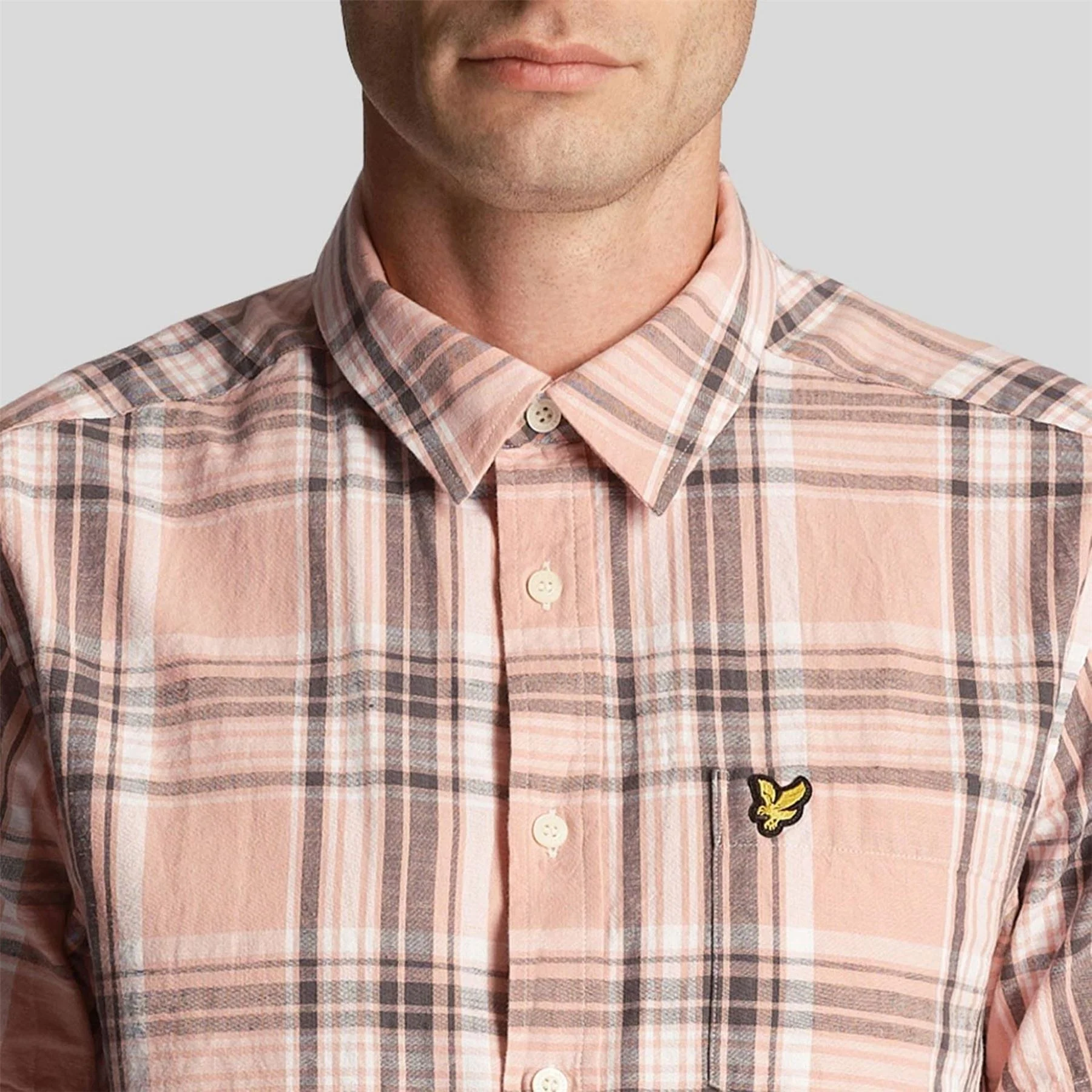 Lyle and Scott Check Short Sleeve Shirt - Image 4