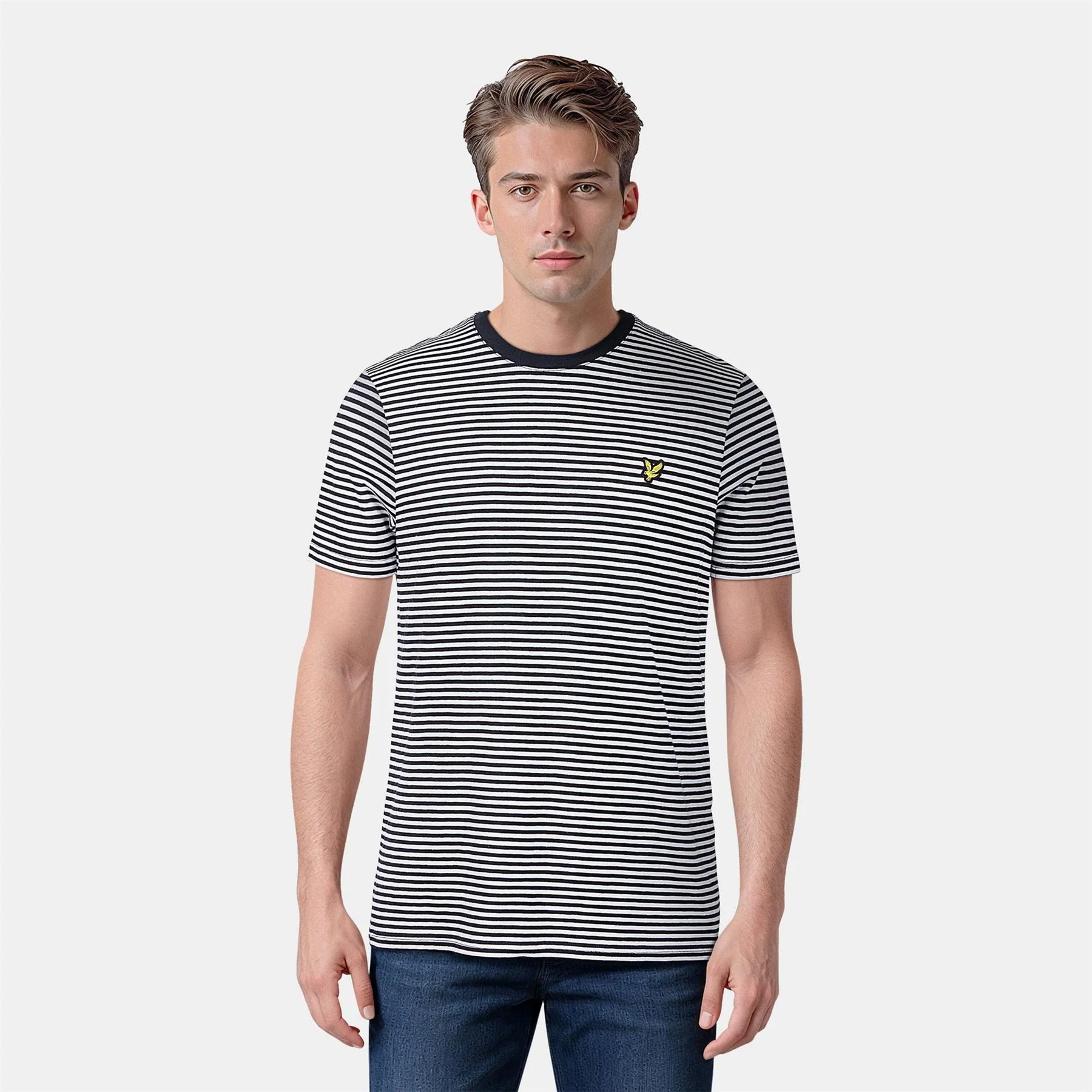 Lyle and Scott Stripe Regular Fit T-Shirt - Image 3