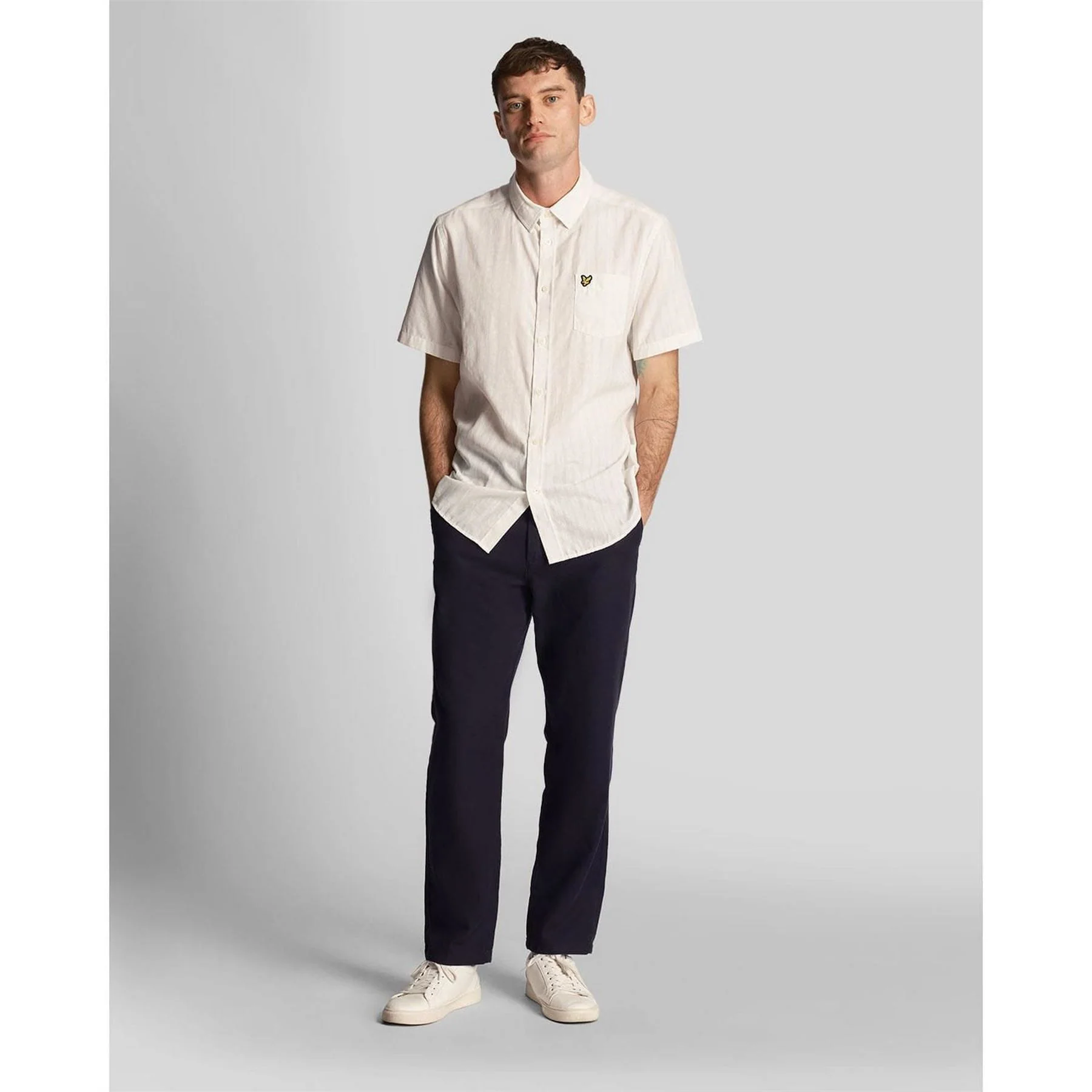 Lyle and Scott Stripe Short Sleeve Shirt - Image 2