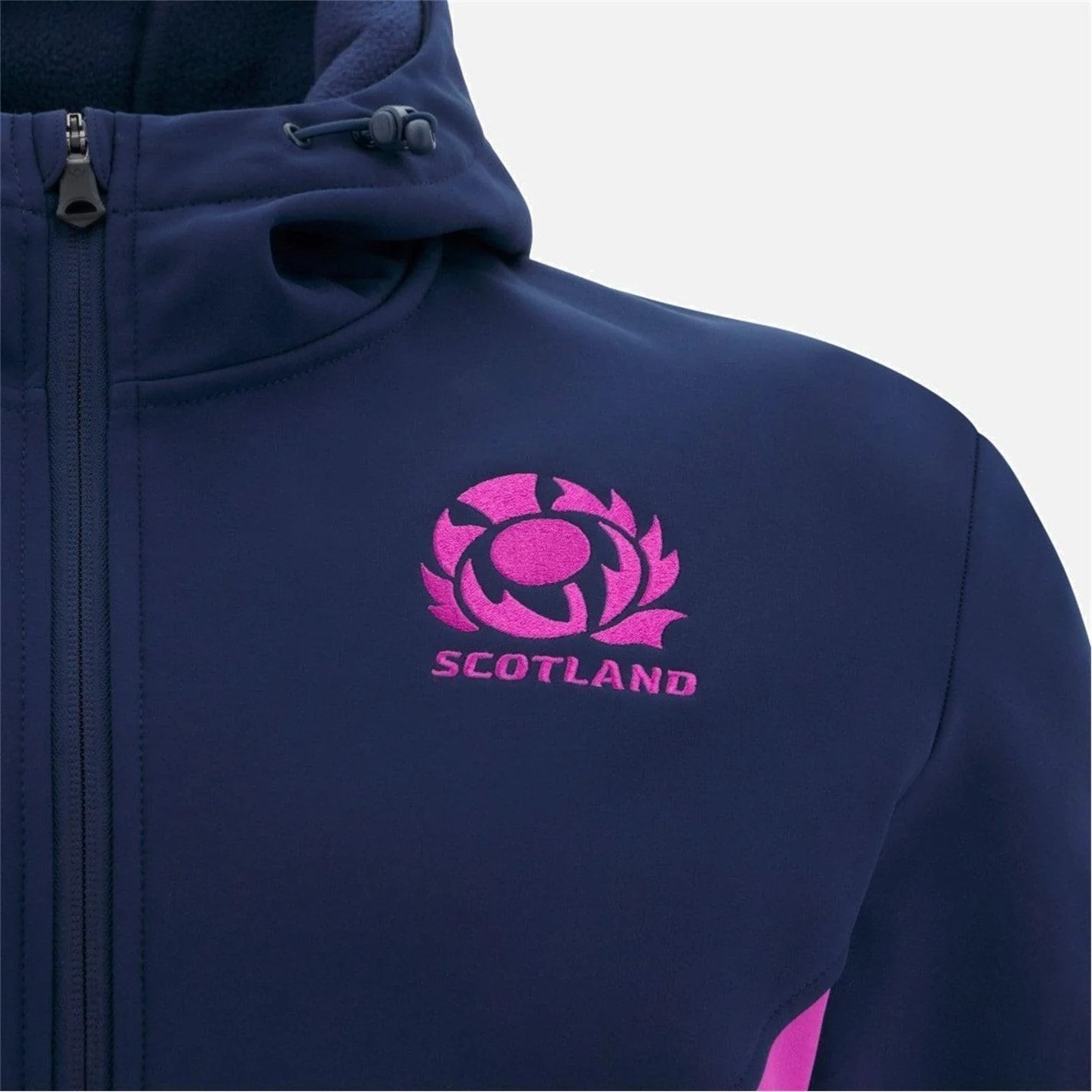 Macron Scotland Rugby World Cup 2025 Long Sleeve Hooded Softshell Jacket - Image 3