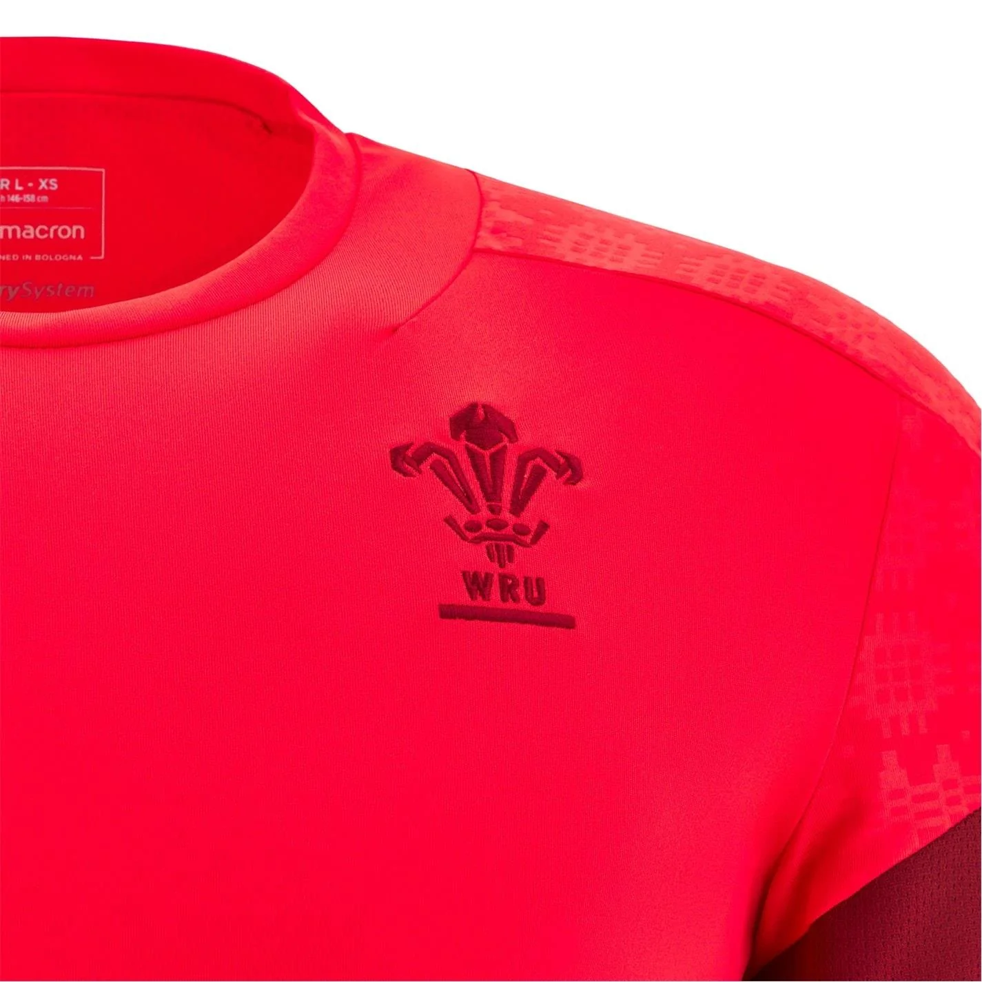 Macron Wales Rugby Training Shirt 2025 Juniors - Image 3