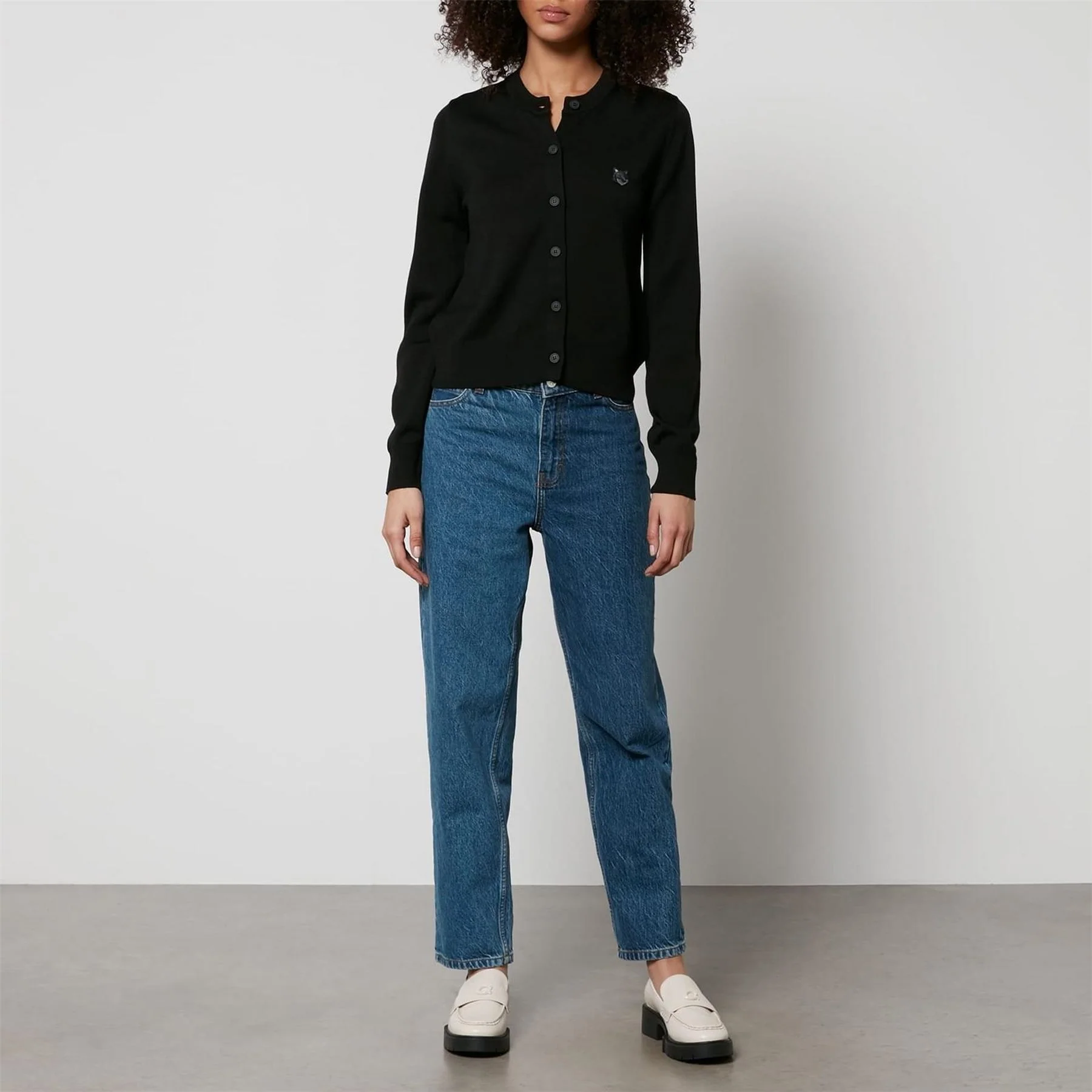 Maison Kitsune Fox Head Patch Regular Cardigan - Image 3