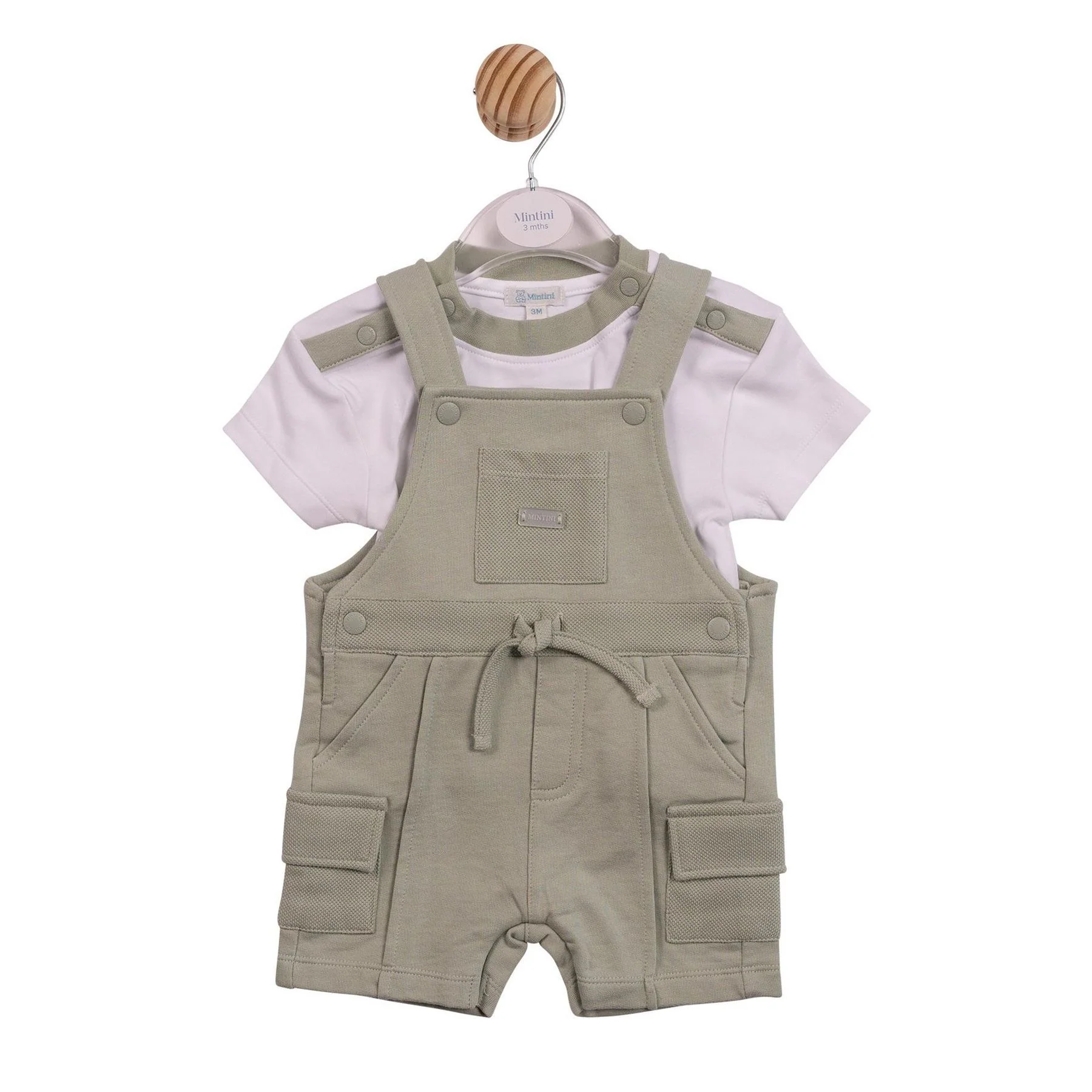 Mintini Baby Top And Dungaree Pyjama Set