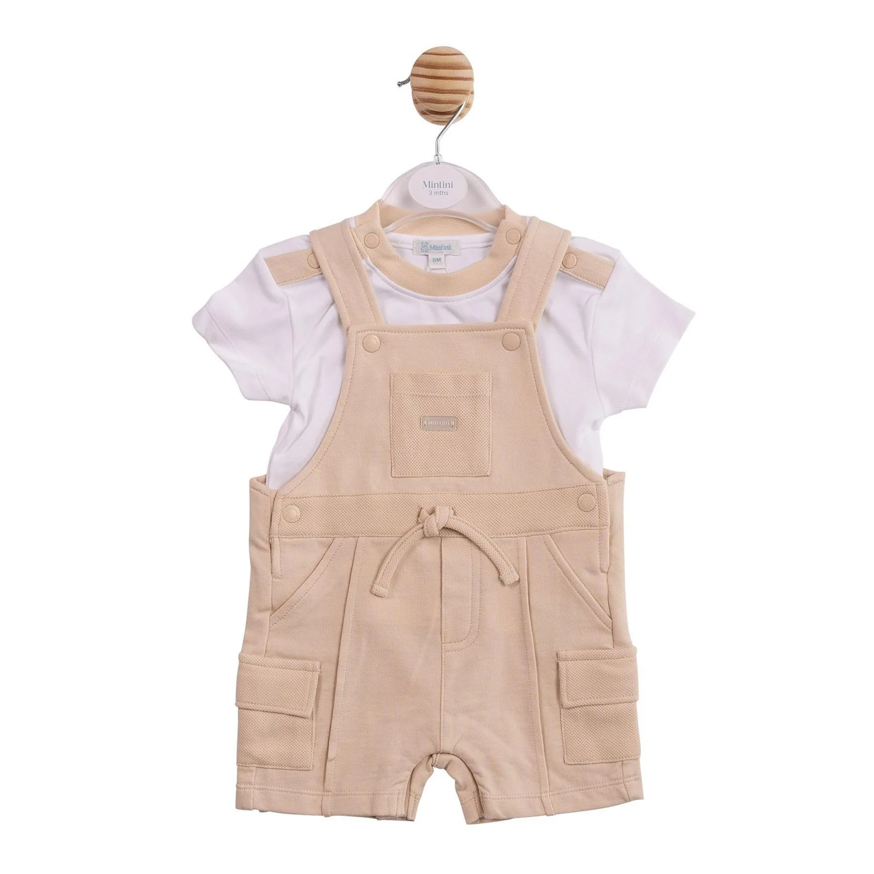 Mintini Baby Top And Dungaree Pyjama Set - Image 3