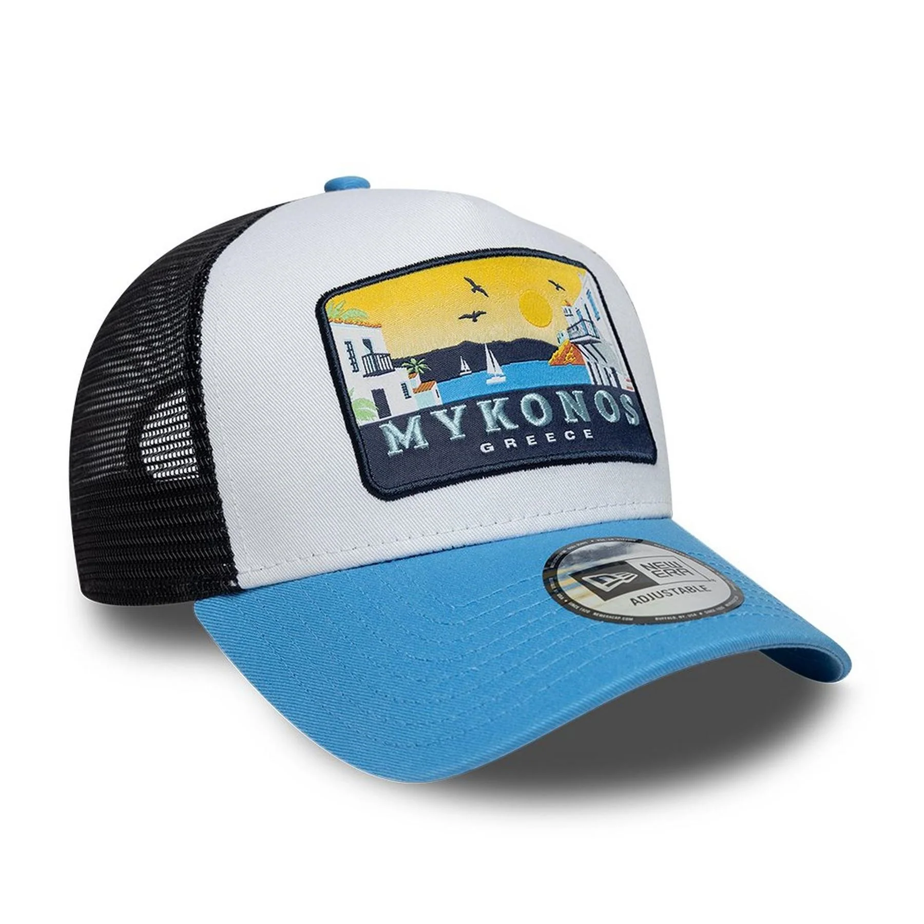 New Era Patch A Frame Adjustable Trucker Cap - Image 3