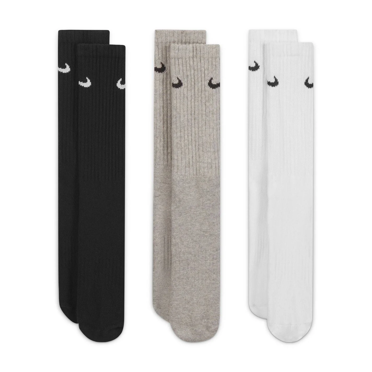 Nike Everyday 3 Pack Cotton Cushioned Crew Socks Unisex - Image 20