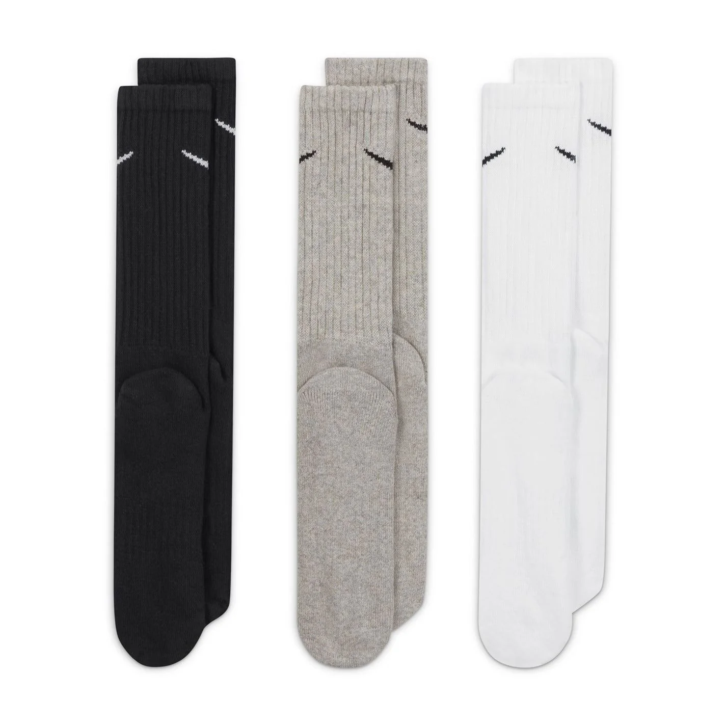 Nike Everyday 3 Pack Cotton Cushioned Crew Socks Unisex - Image 21