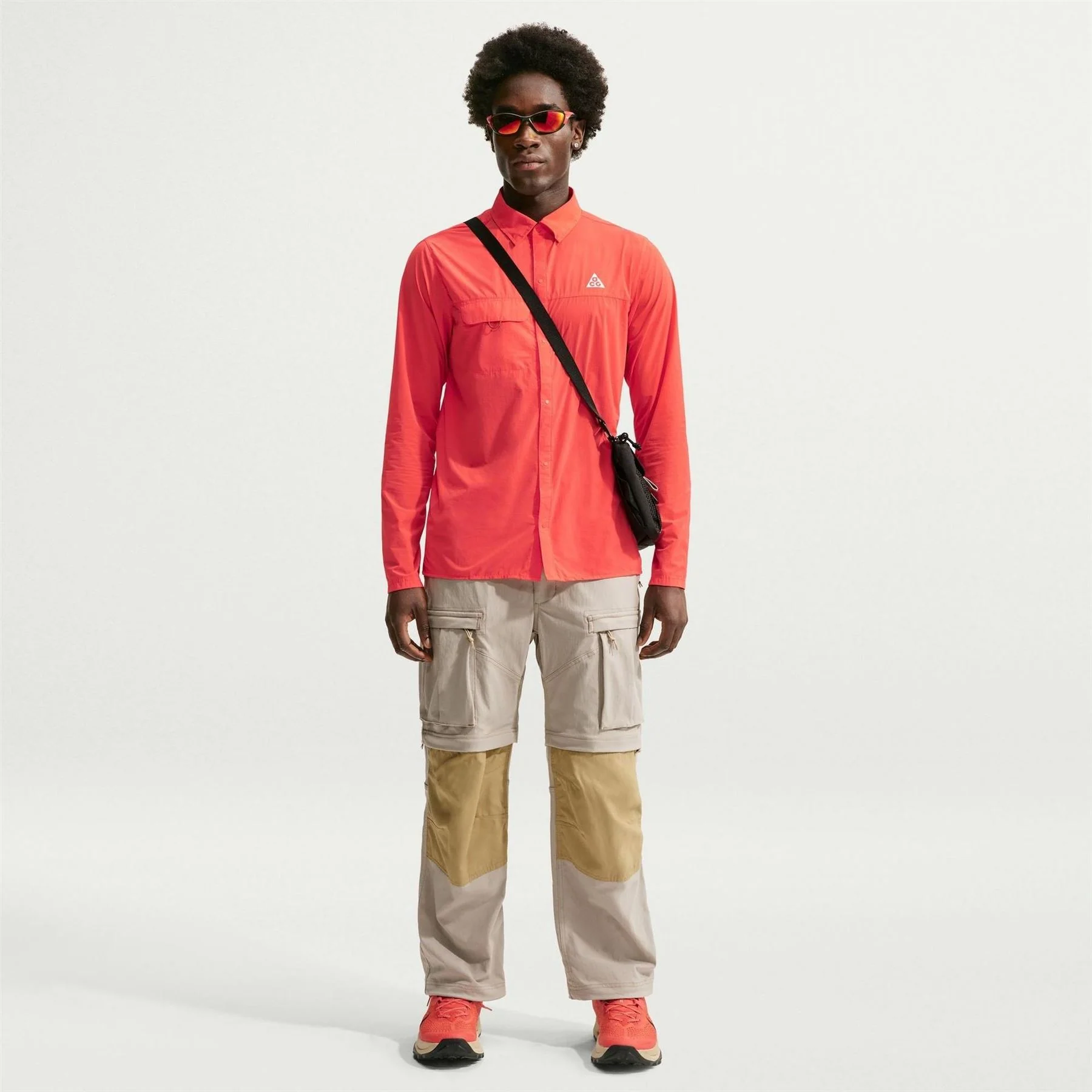 Nike Half Zip Long Sleeve Running T-Shirt - Image 5