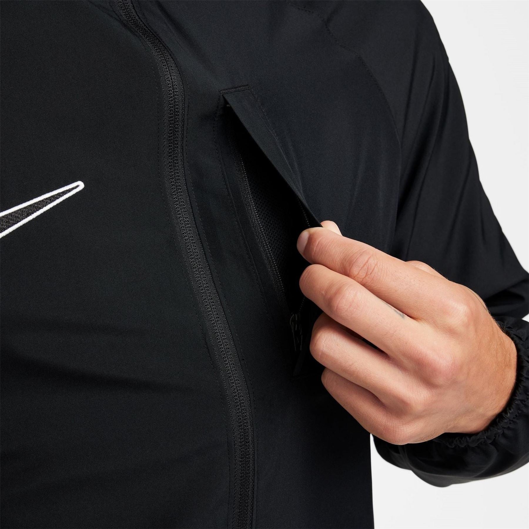 Nike Mens Water Repellent Hooded Football Jacket - Image 4
