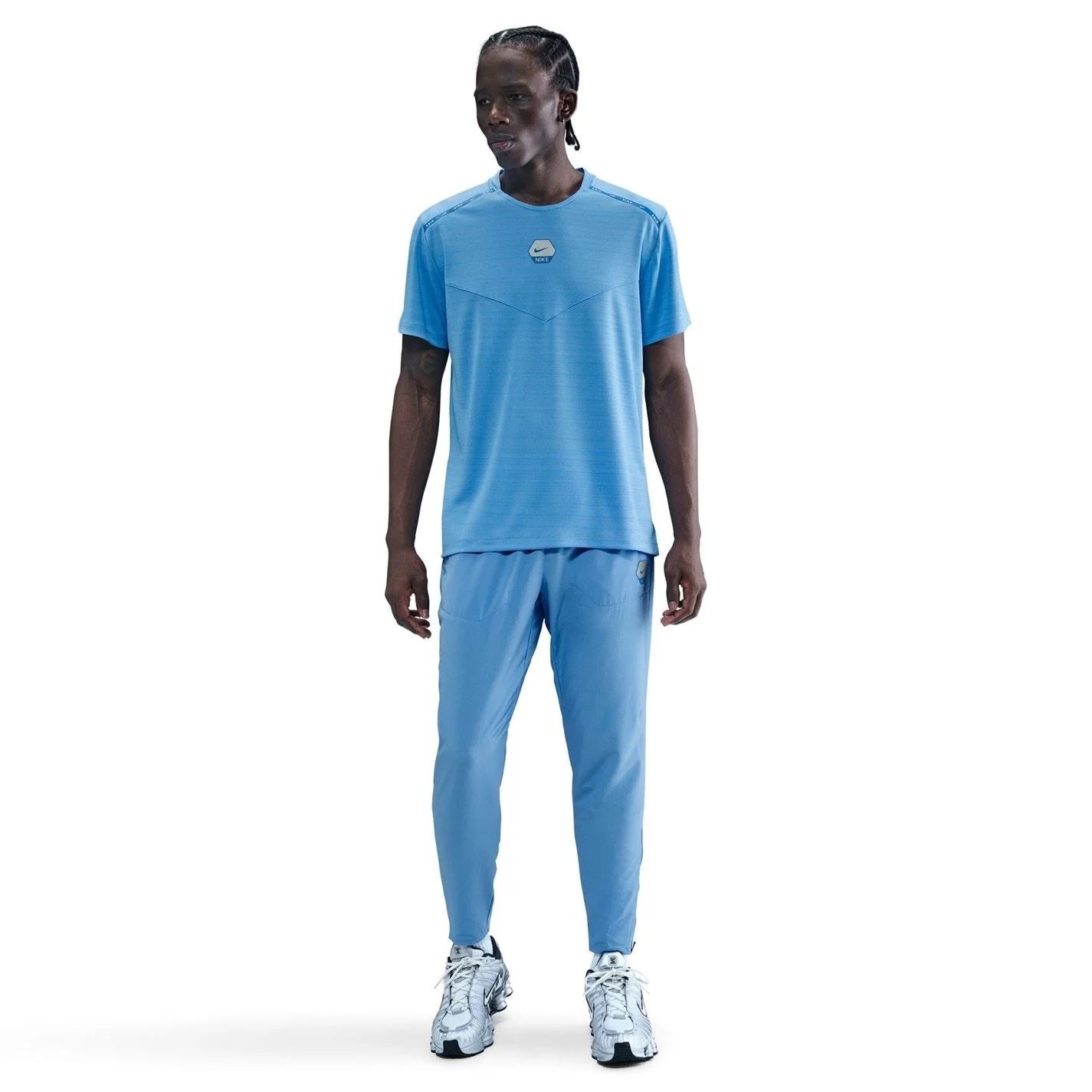 Nike Run Regular Fit Short Sleeve Crew Neck Athletic Top - Image 3