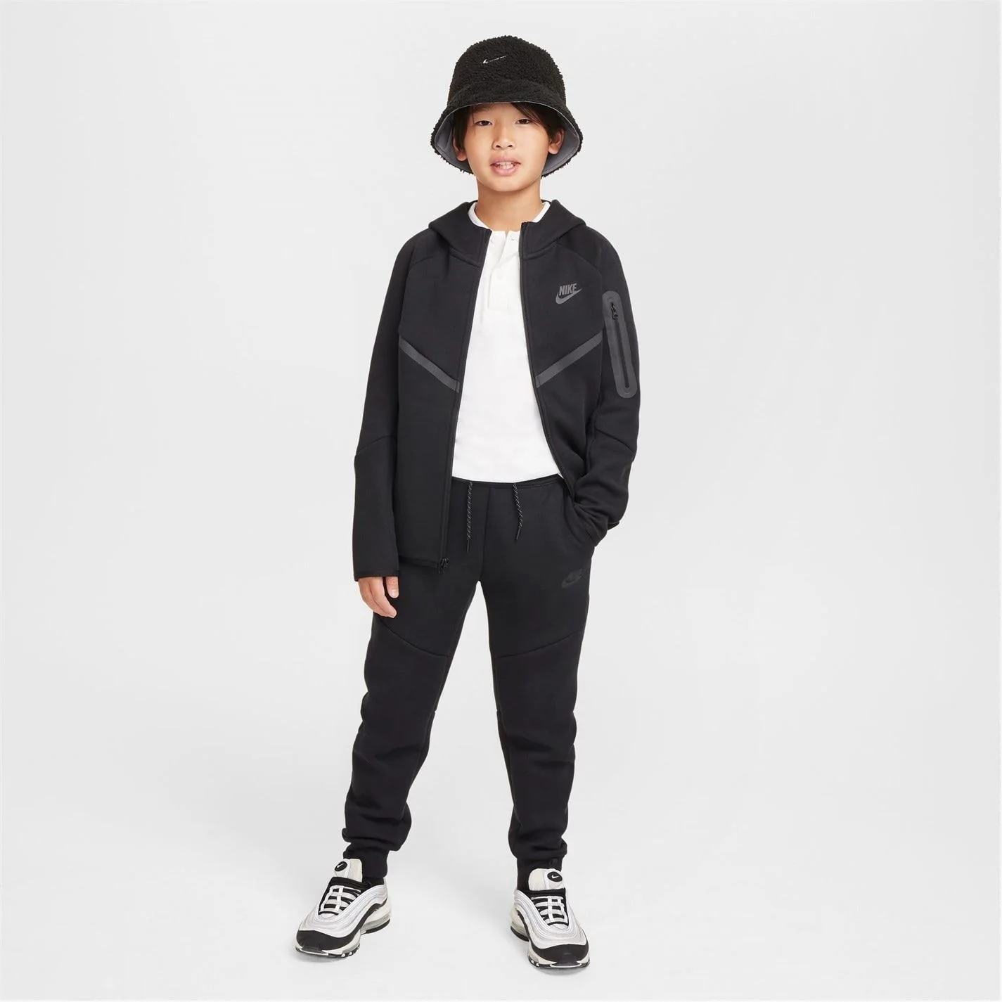 Nike Tech Fleece Regular Fit Hooded Sweatshirt Jacket - Image 61