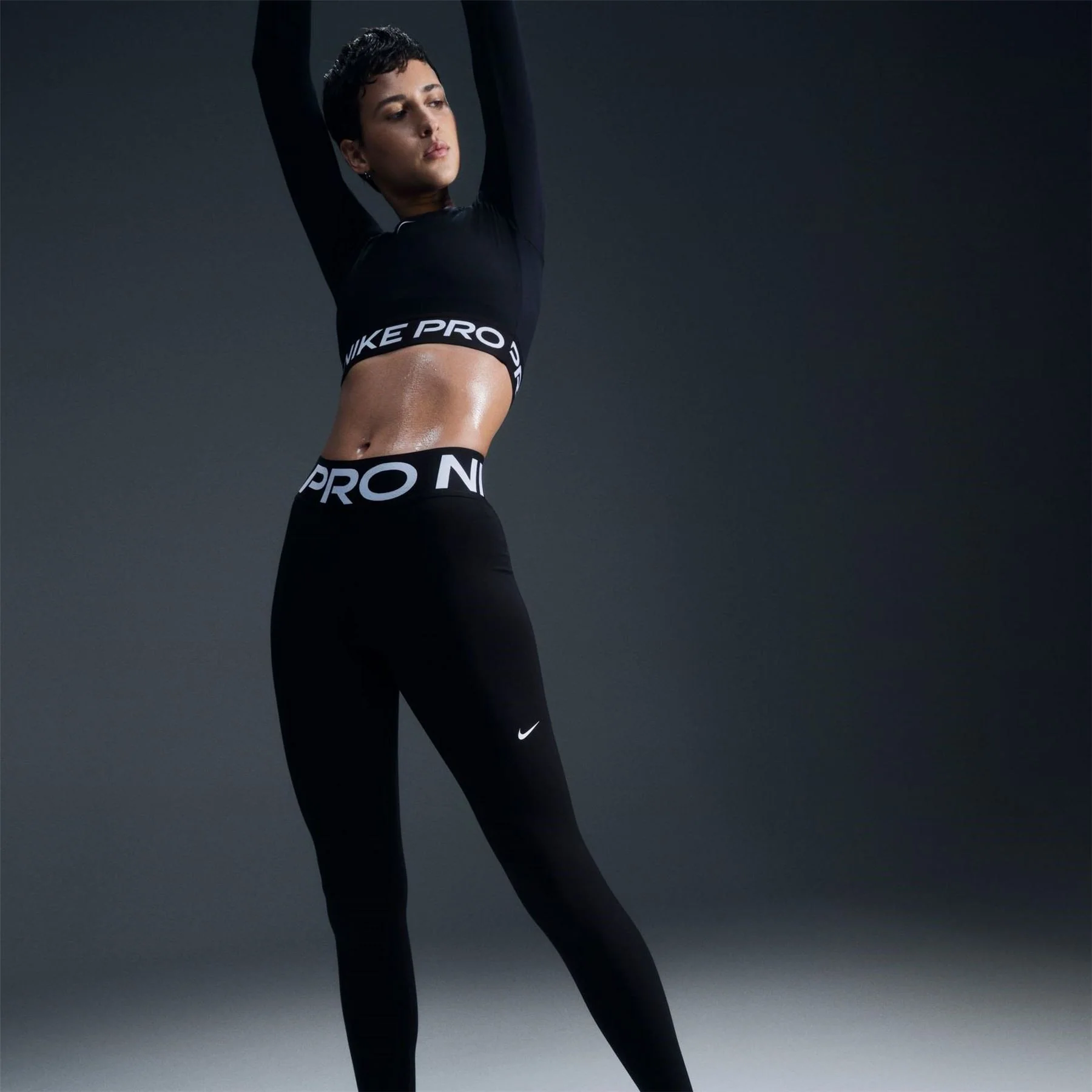 Nike Womens Pro Sculpt Dri Fit High Waisted Leggings Gym Legging - Image 5