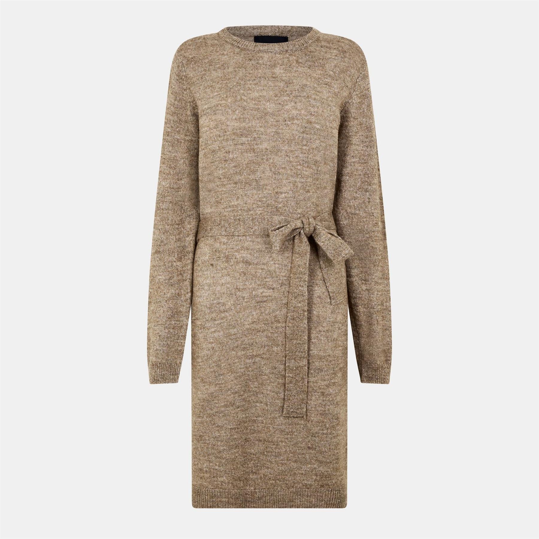 Pieces Knit Turtleneck Long Sleeve Midi Sweater Dress - Image 23