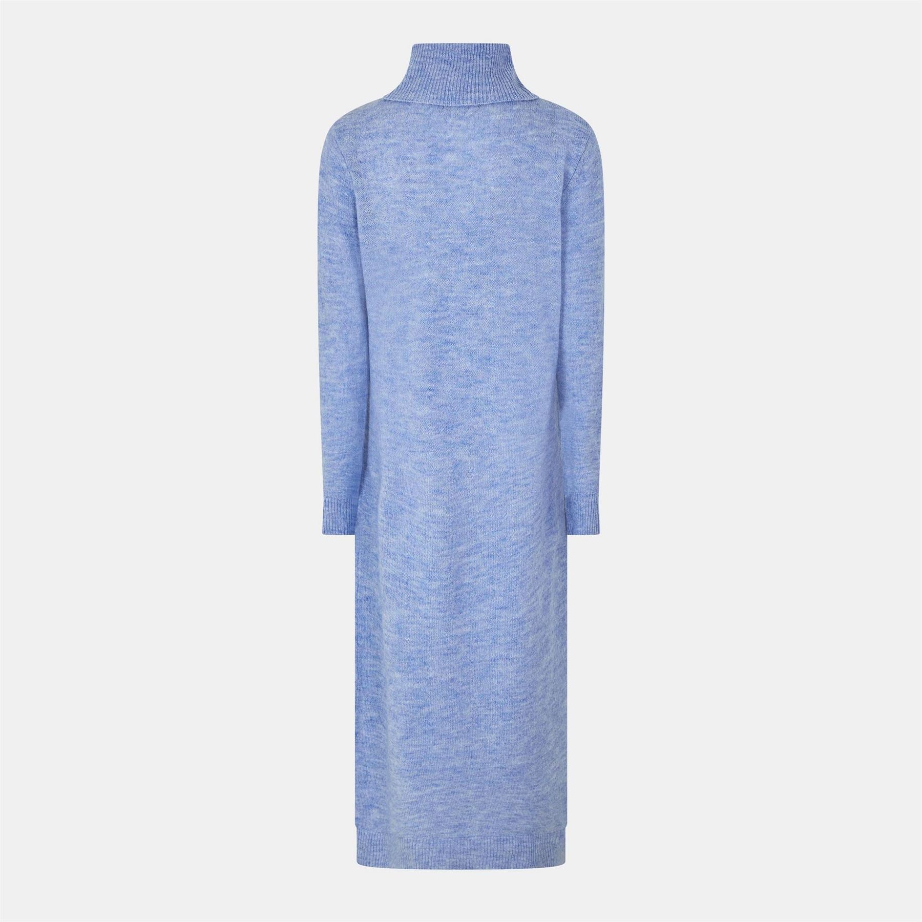Pieces Knit Turtleneck Long Sleeve Midi Sweater Dress - Image 30