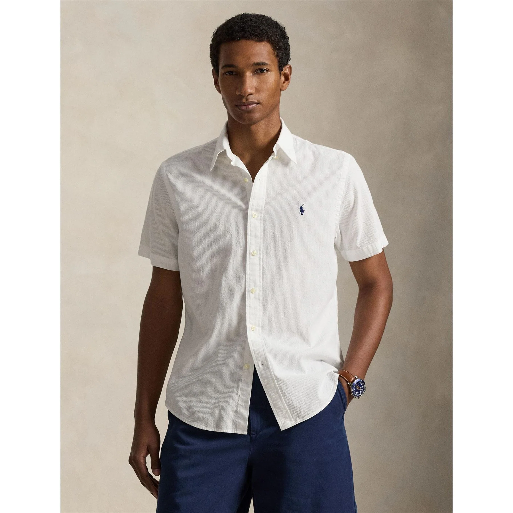 Polo Ralph Lauren Seersucker Regular Fit Button Down Collar Shirt - Image 13