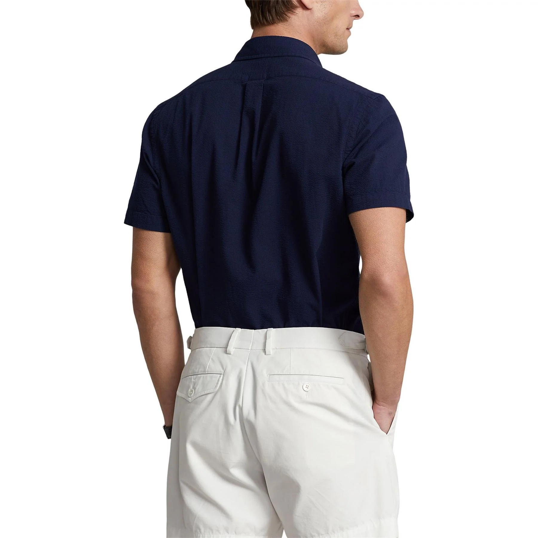 Polo Ralph Lauren Seersucker Regular Fit Button Down Collar Shirt - Image 5