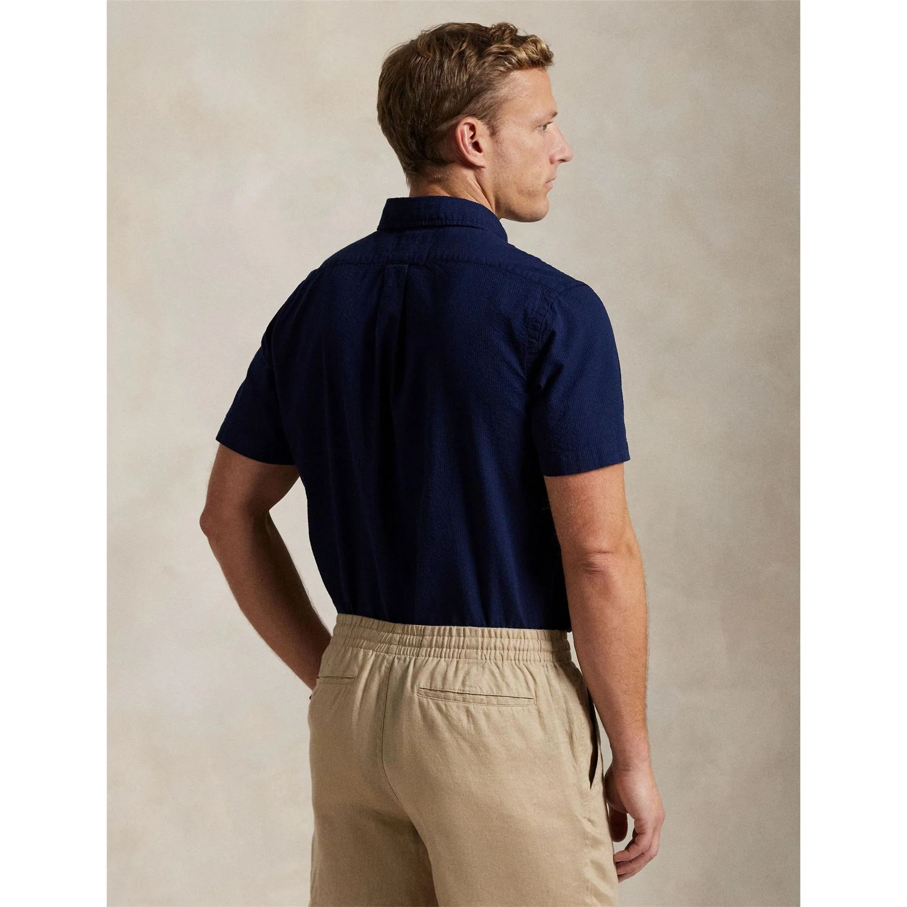 Polo Ralph Lauren Seersucker Regular Fit Button Down Collar Shirt - Image 9