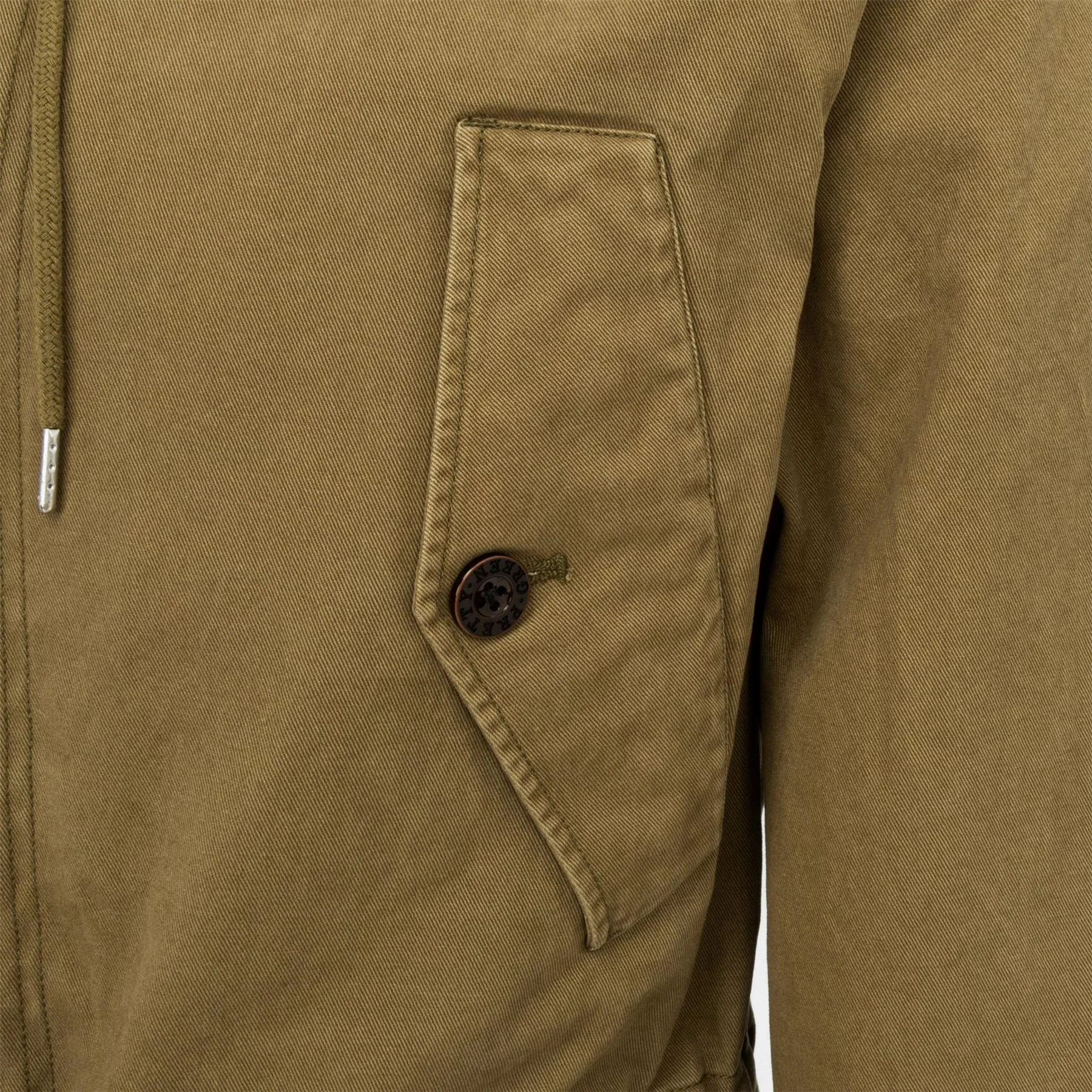 Pretty Green Pg Cassette Cotton Hooded 4 Pocket Full Zip Parka - Image 4