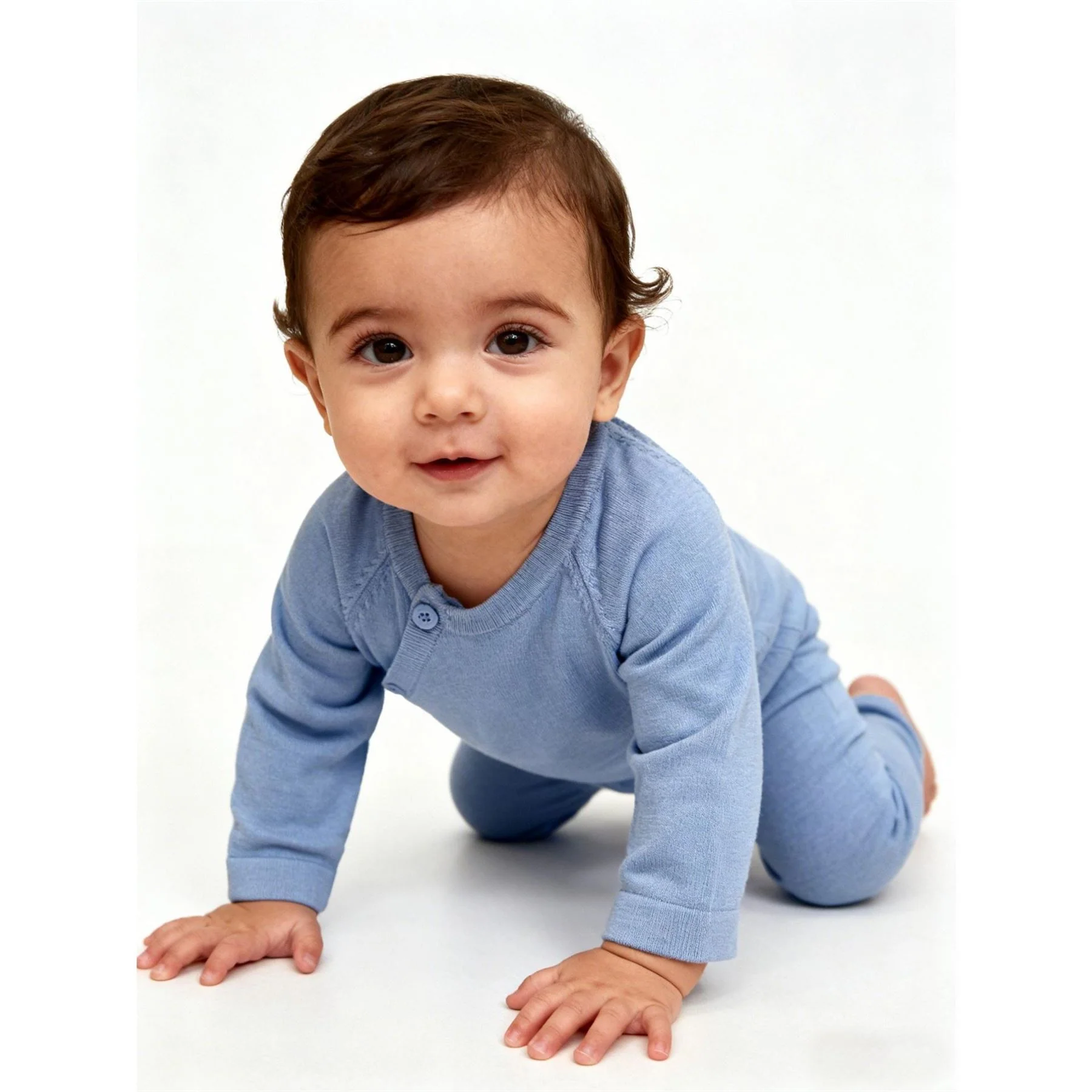 Pretty Green Cotton Long Sleeve Crew Neck Pyjama Set - Image 3