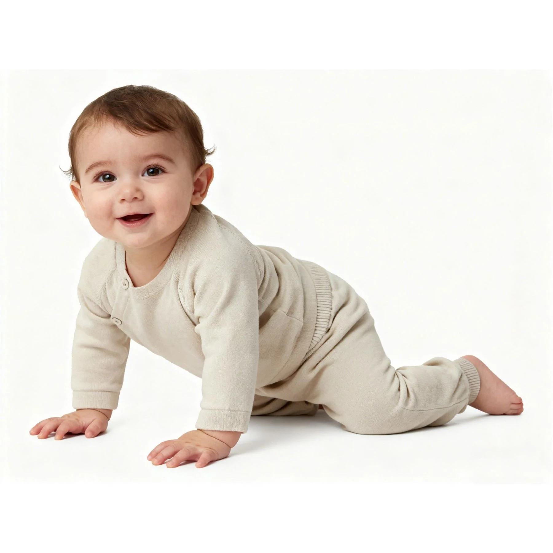 Pretty Green Cotton Long Sleeve Crew Neck Pyjama Set - Image 9