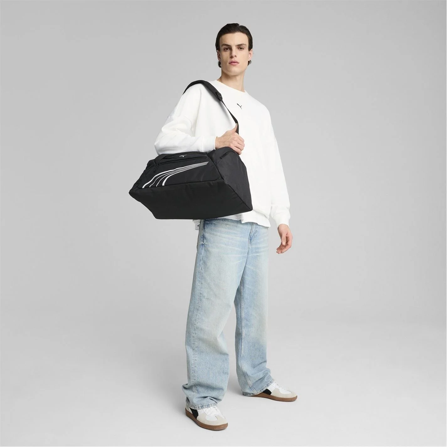 Puma Fund Sport Duffle Bag with Mesh Pocket - Image 6