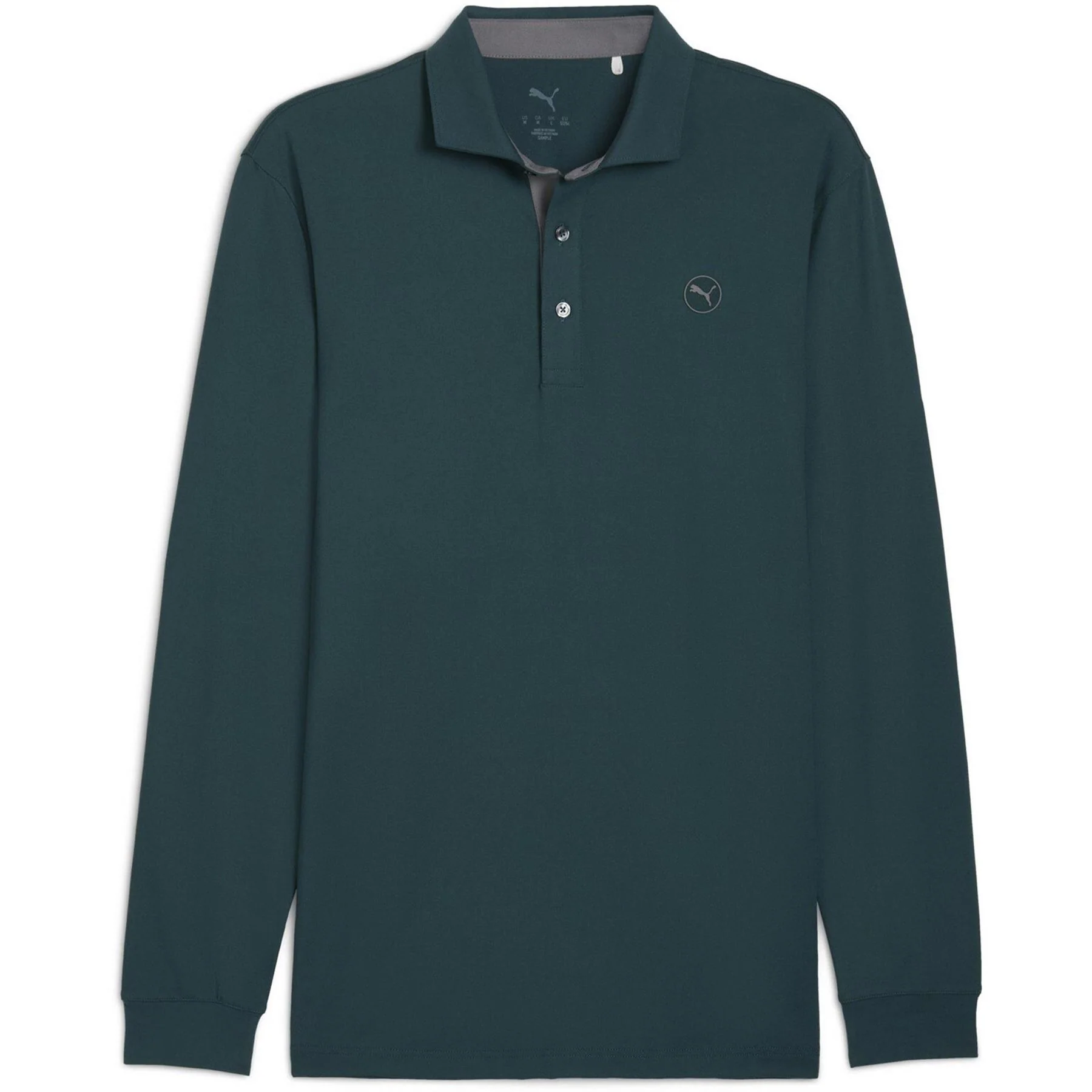 Puma Cloudspun Long Sleeve Midweight Performance Polo Shirt